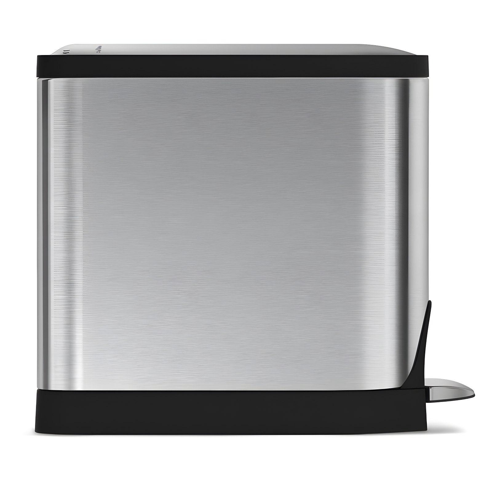 simplehuman ® Brushed Metal Butterfly Trash Can