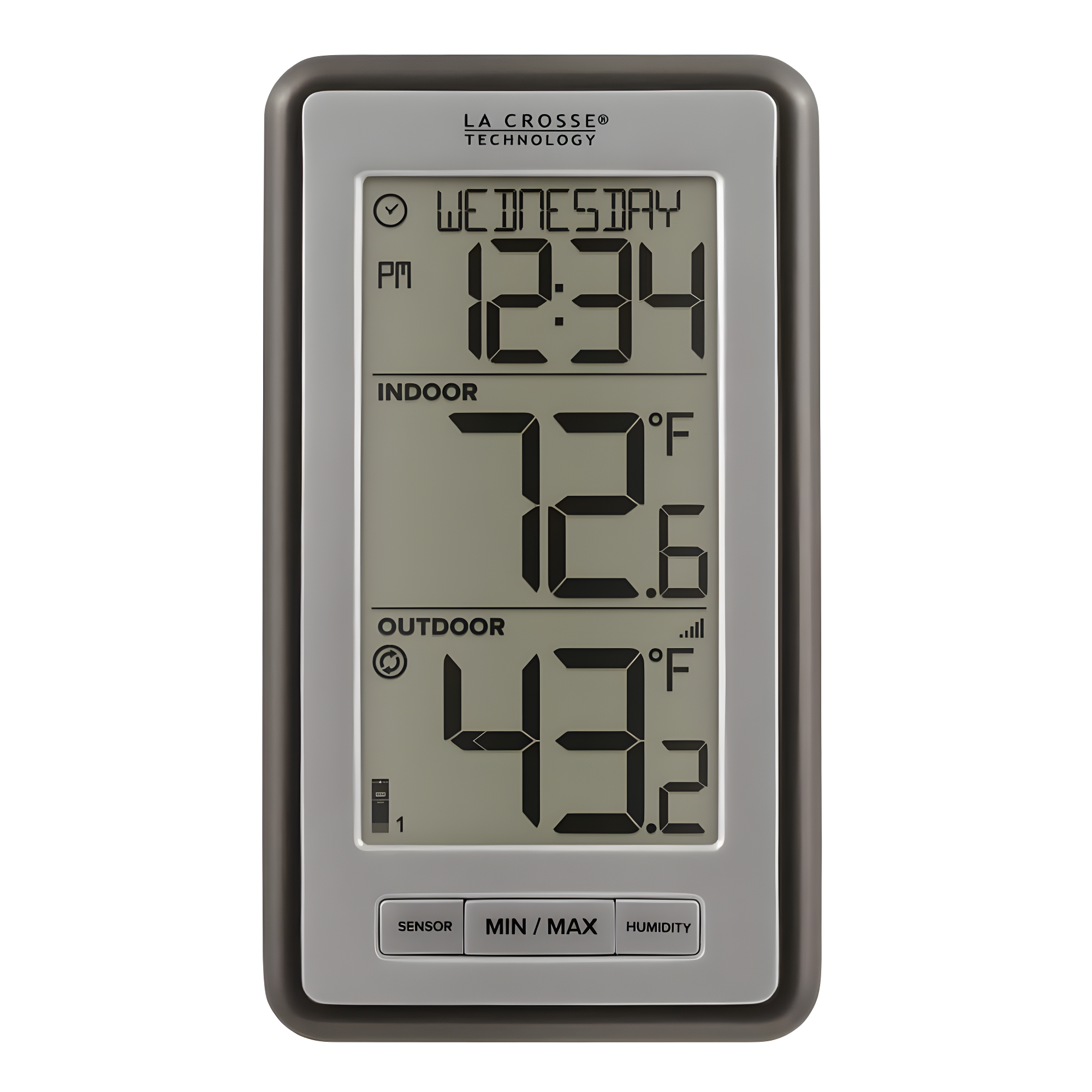 La Crosse Technology Wireless Weather Stations 5.86'' Wireless Outdoor Clock Thermometer