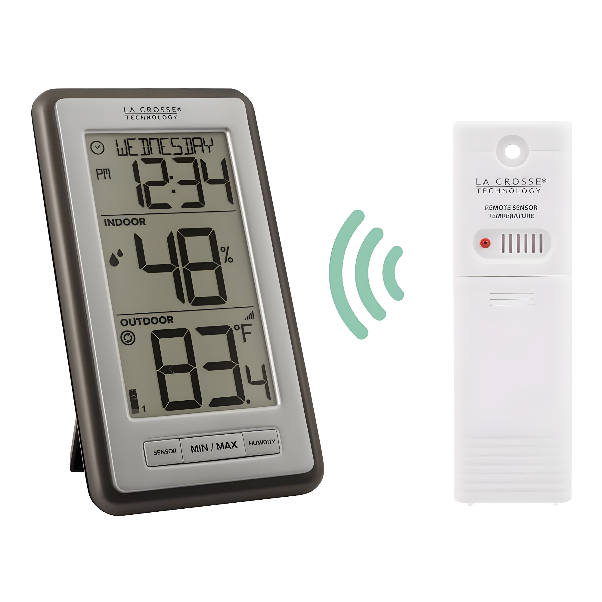 La Crosse Technology Wireless Weather Stations 5.86'' Wireless Outdoor Clock Thermometer