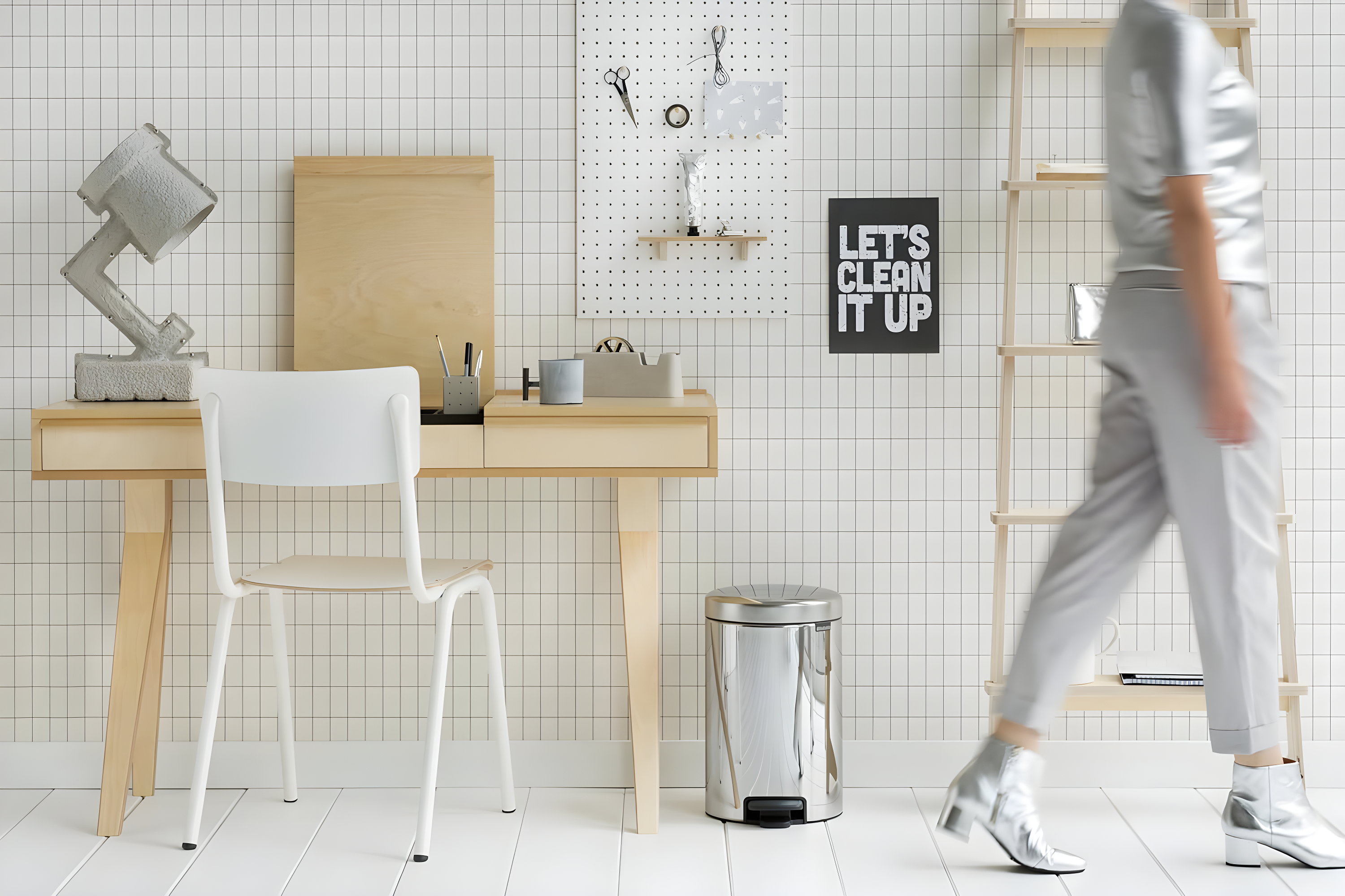 Brabantia Newicon Step On Trash Can, 3.2 Gallon (12 Liter)
