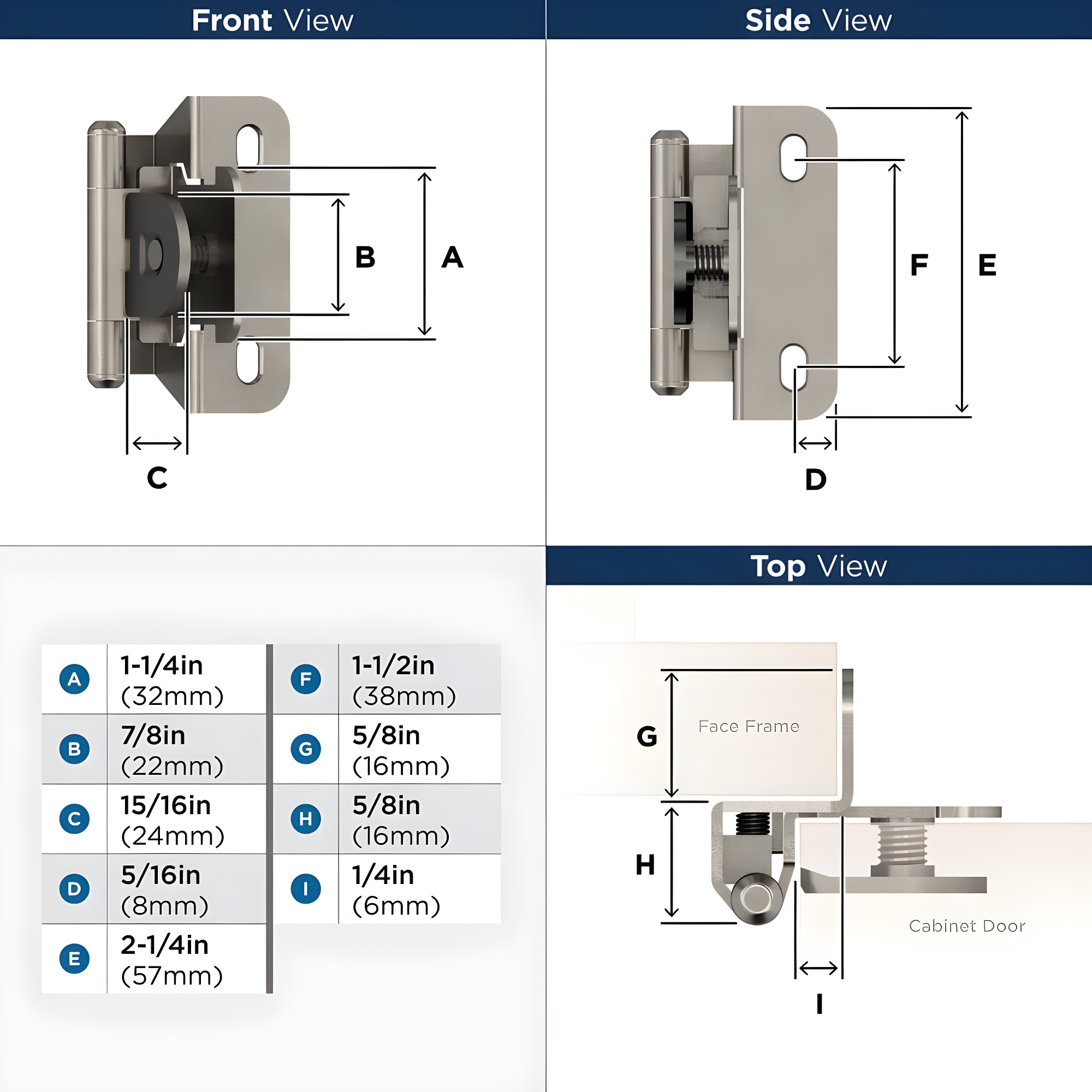2" Wrap Hinge