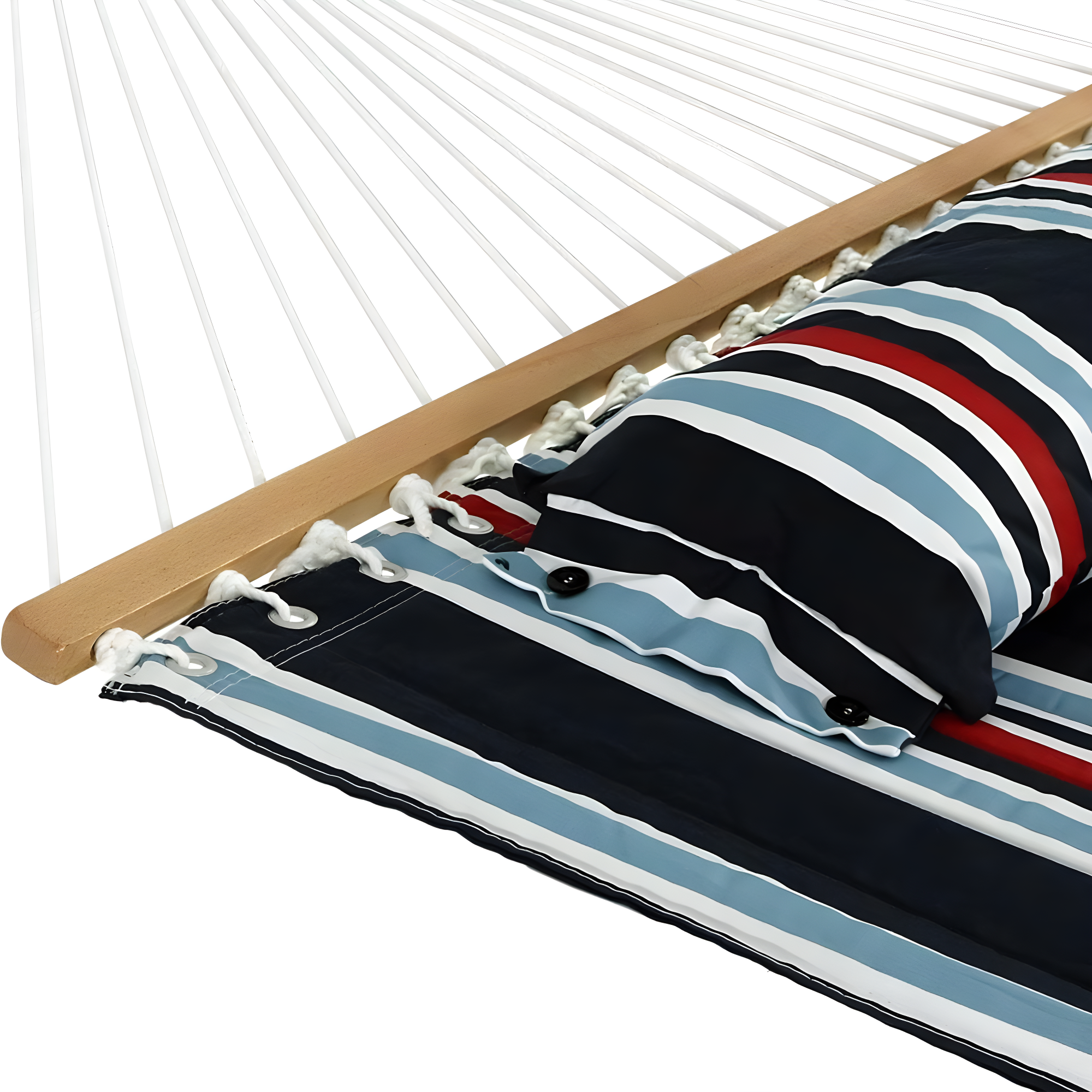 2-Person Quilted Polyester Spreader Bar Hammock