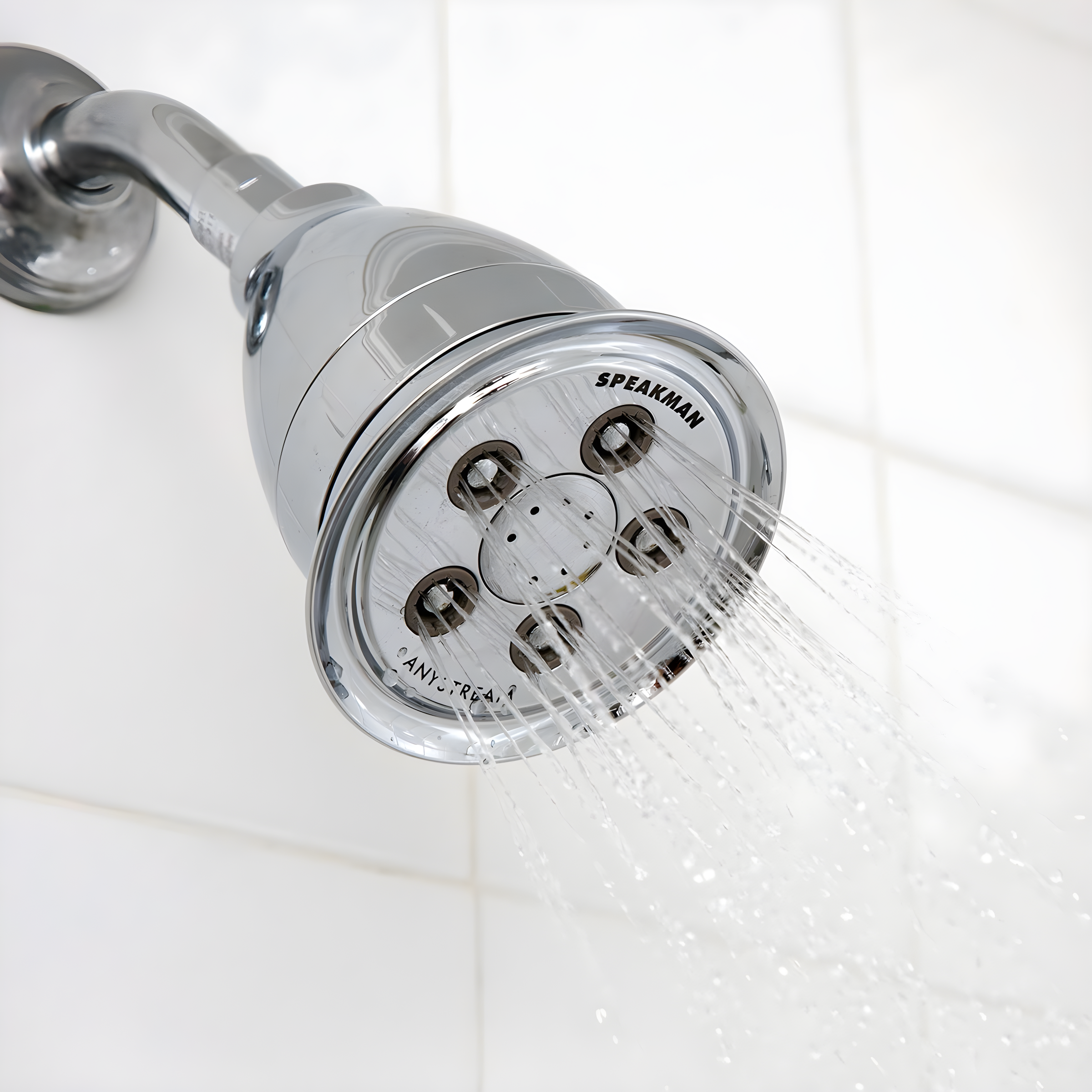 Speakman Hotel Pure Anystream High Pressure Shower Head-1.75 GPM Adjustable Showerhead with Filter, Polished Chrome