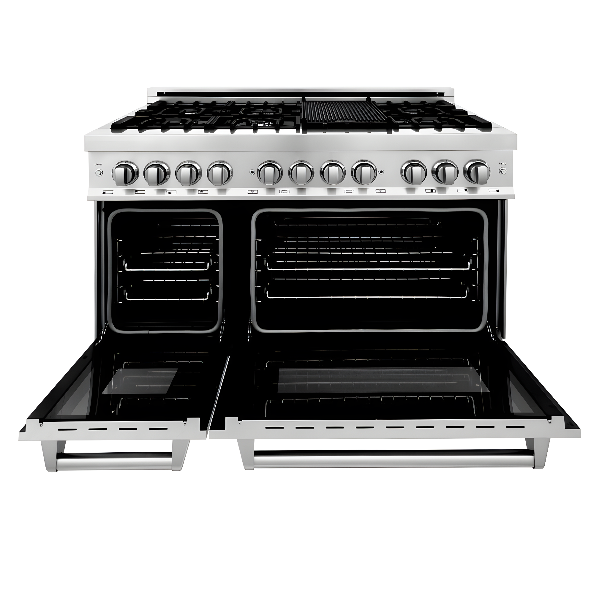 ZLINE 48 in. Legacy Dual Fuel Range w/ 7 Burner Cooktop & 2 Ovens w/ Doors
