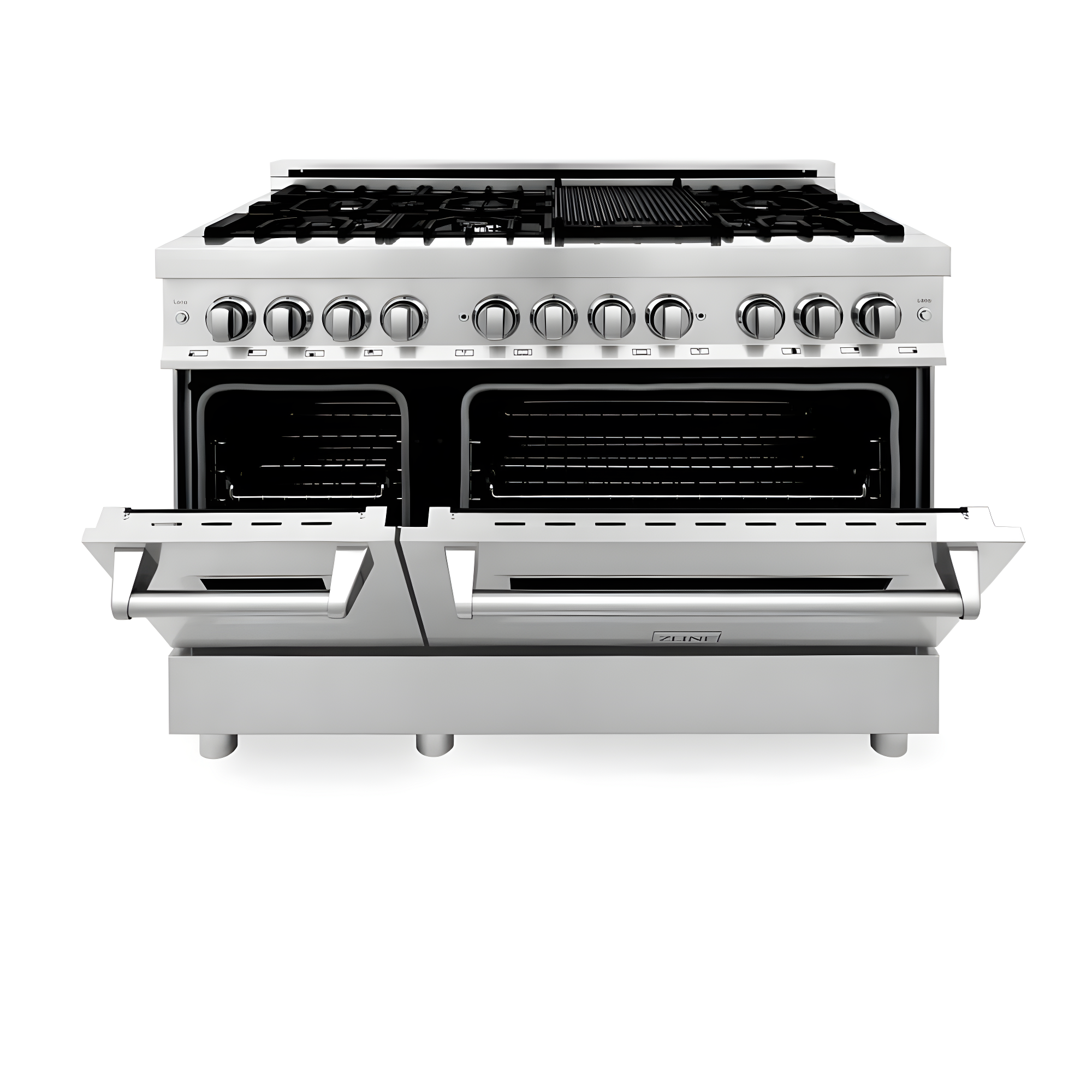 ZLINE 48 in. Legacy Dual Fuel Range w/ 7 Burner Cooktop & 2 Ovens w/ Doors