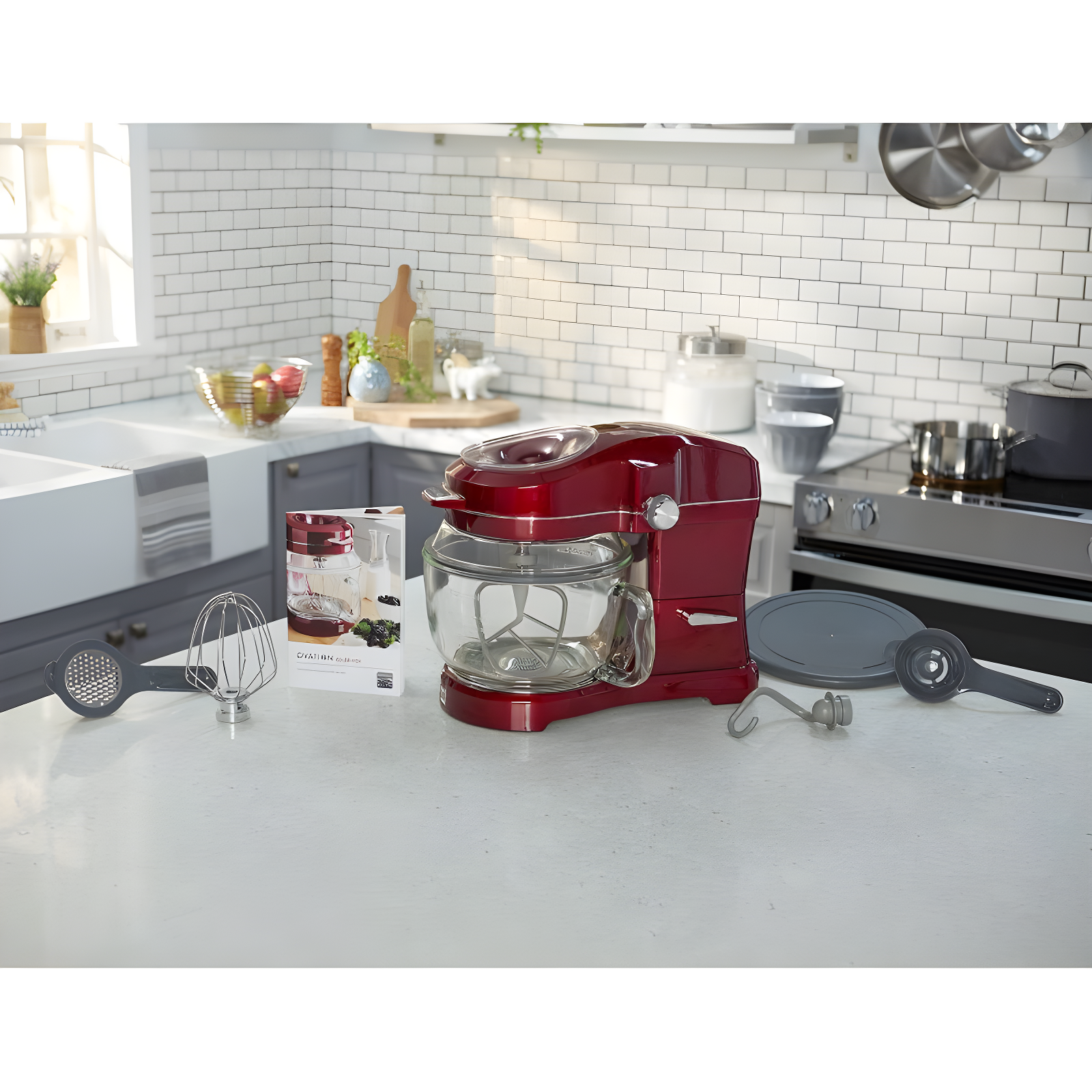 Kenmore KKEOVSMR Kenmore Elite Ovation 5 Qt. Stand Mixer with Pour-In Top, 500W