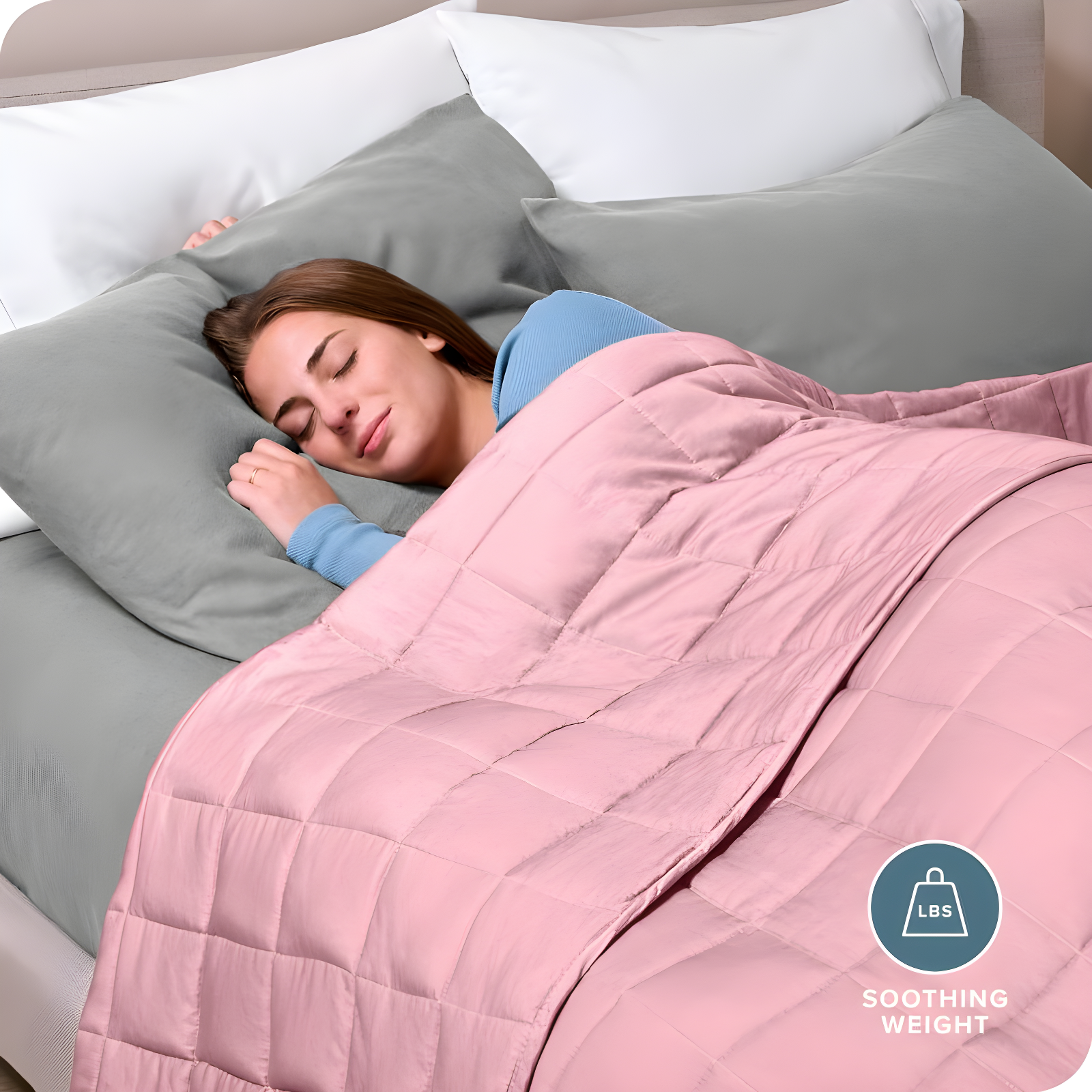 Bare Home Cotton Twill Weighted Blanket