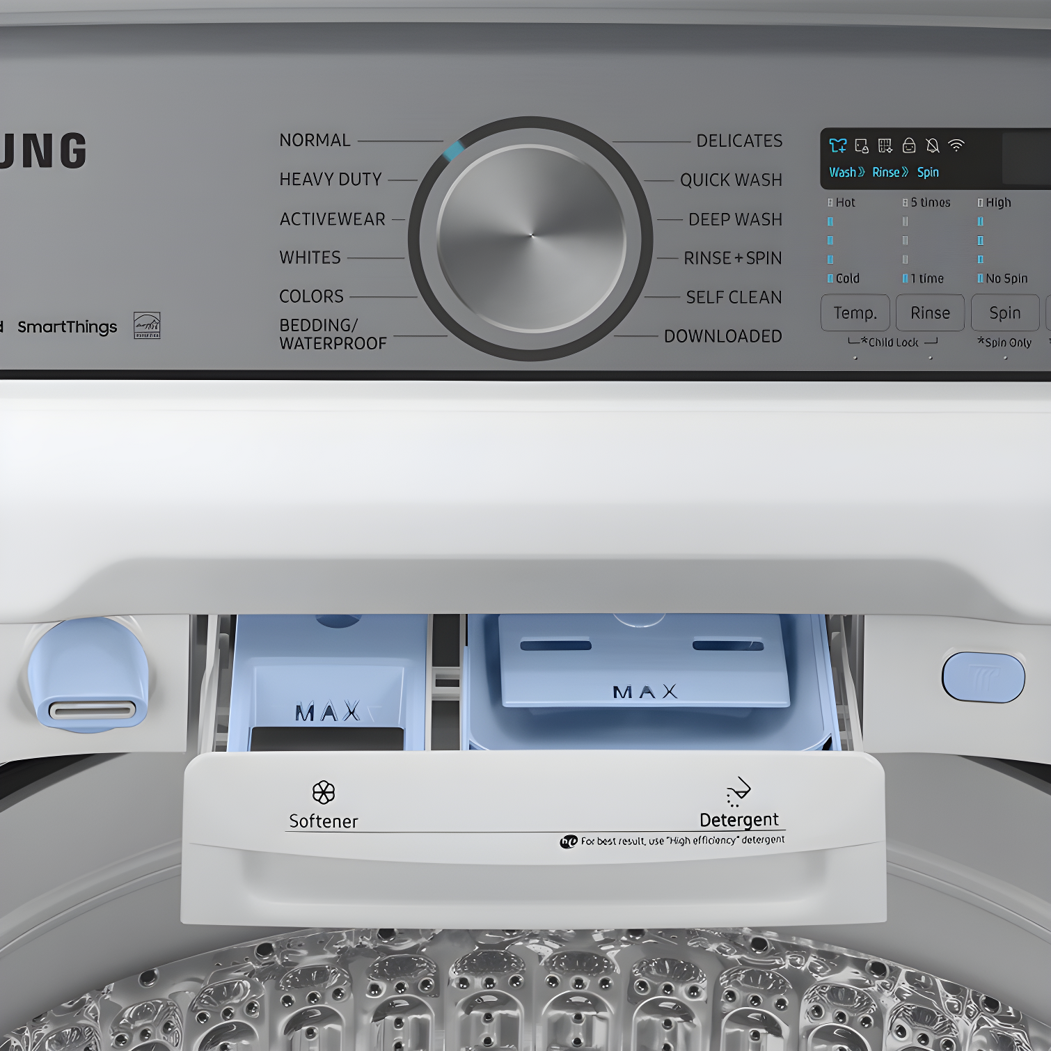 Samsung WA51DG5505AWUS Samsung 5.1 cu. ft. Large Capacity Smart Top Load Washer with ActiveWave Agitator