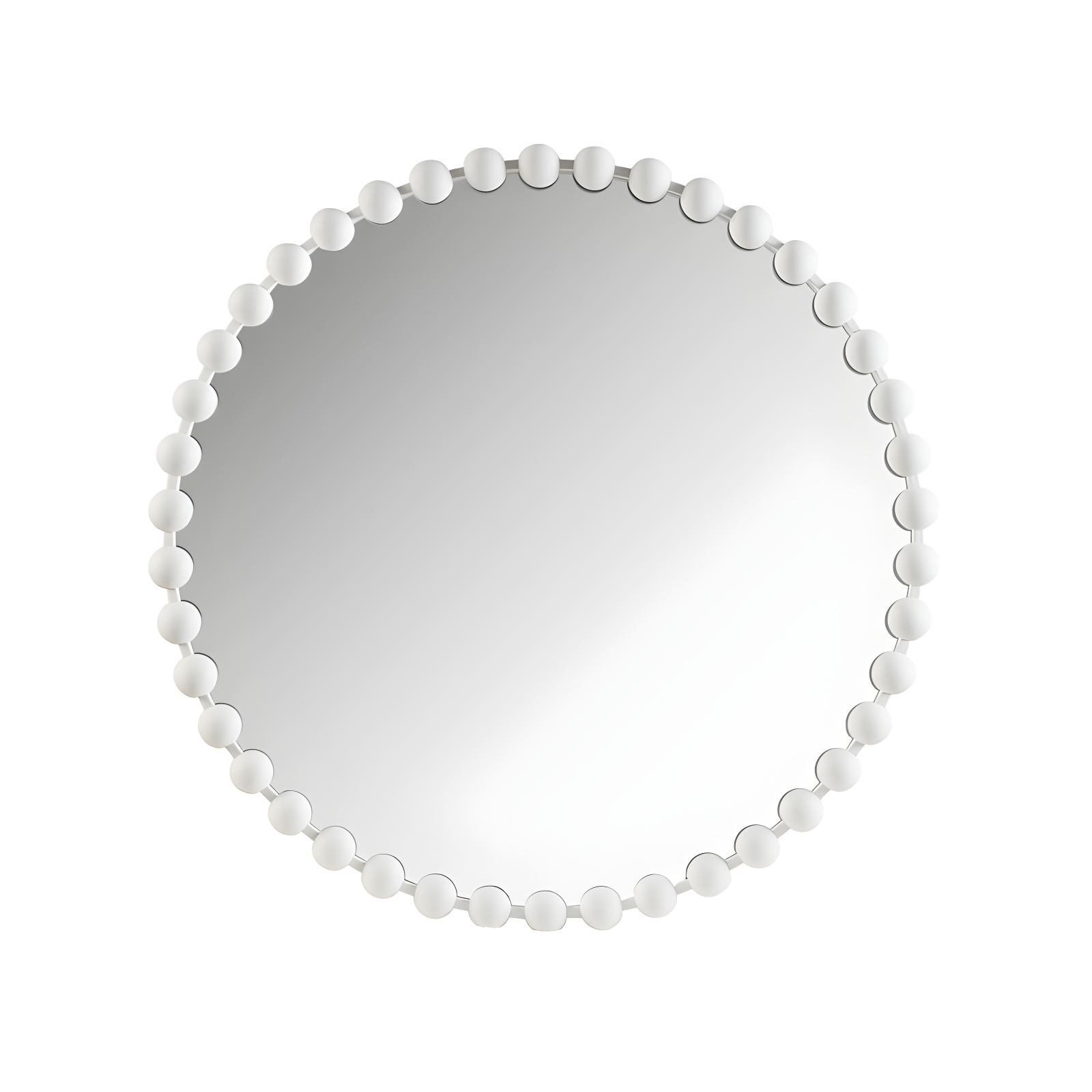 Marlowe Beaded Round Metal Wall Mirror