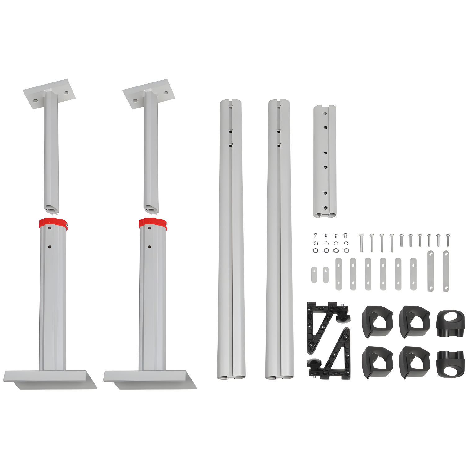 VEVOR 71'' W Aluminum Height -Adjustable Add-On Unit (Set of 2)