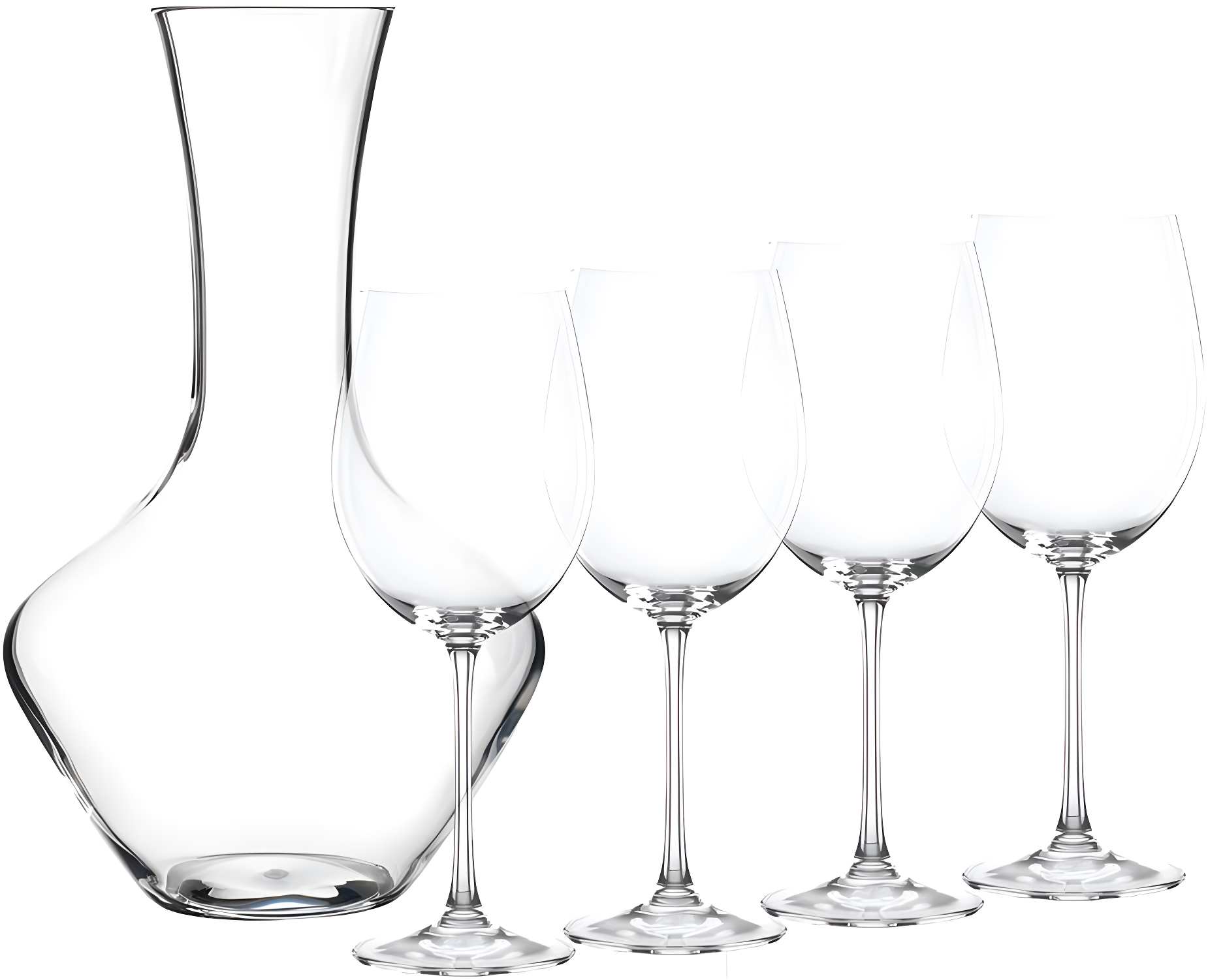 Nachtmann Vivendi Decanter with Glasses, Set of 5 Pieces,63.5 oz.