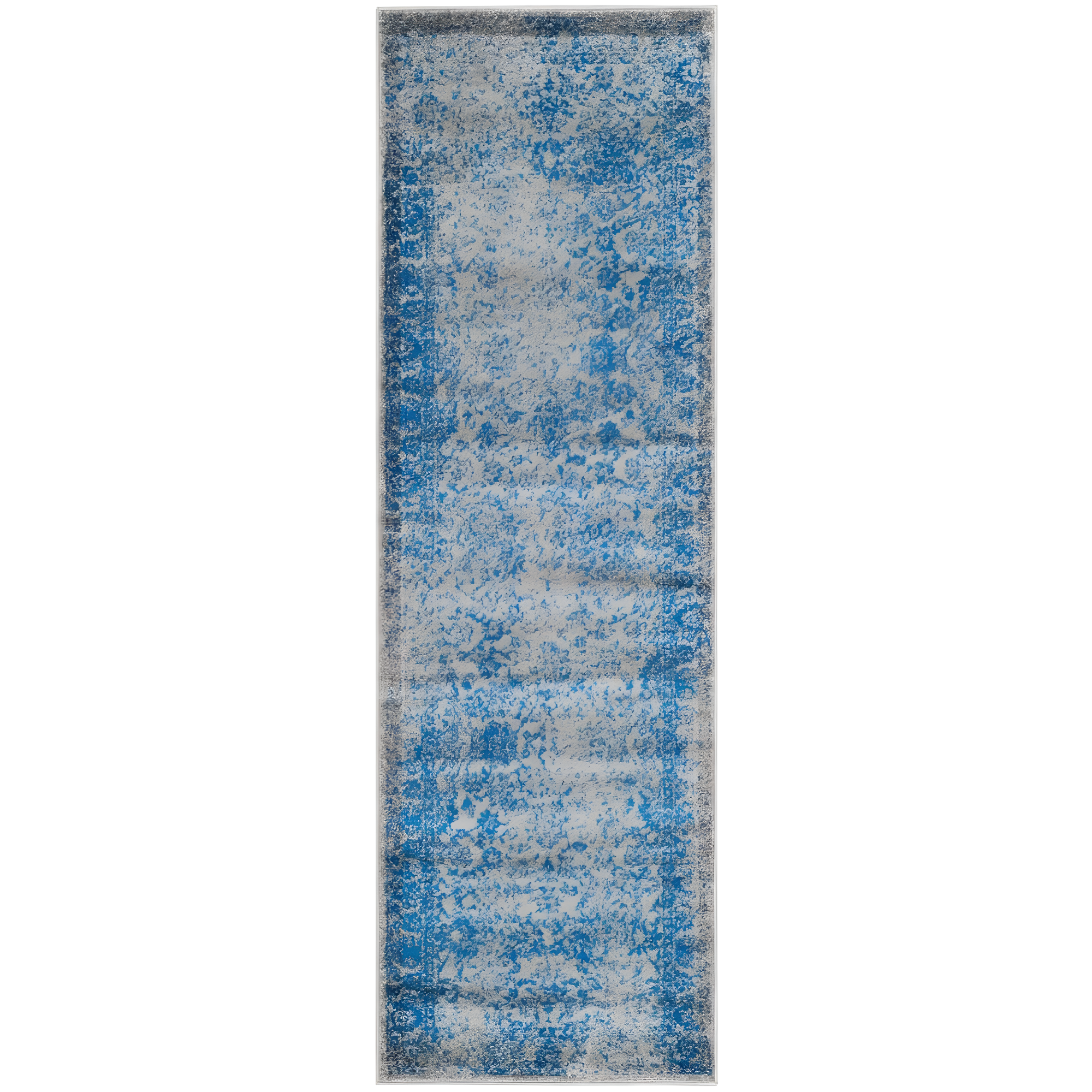 Adirondack ADR109 Machine Made Indoor Runner - Grey/Blue - 2'-6"x8' - Safavieh