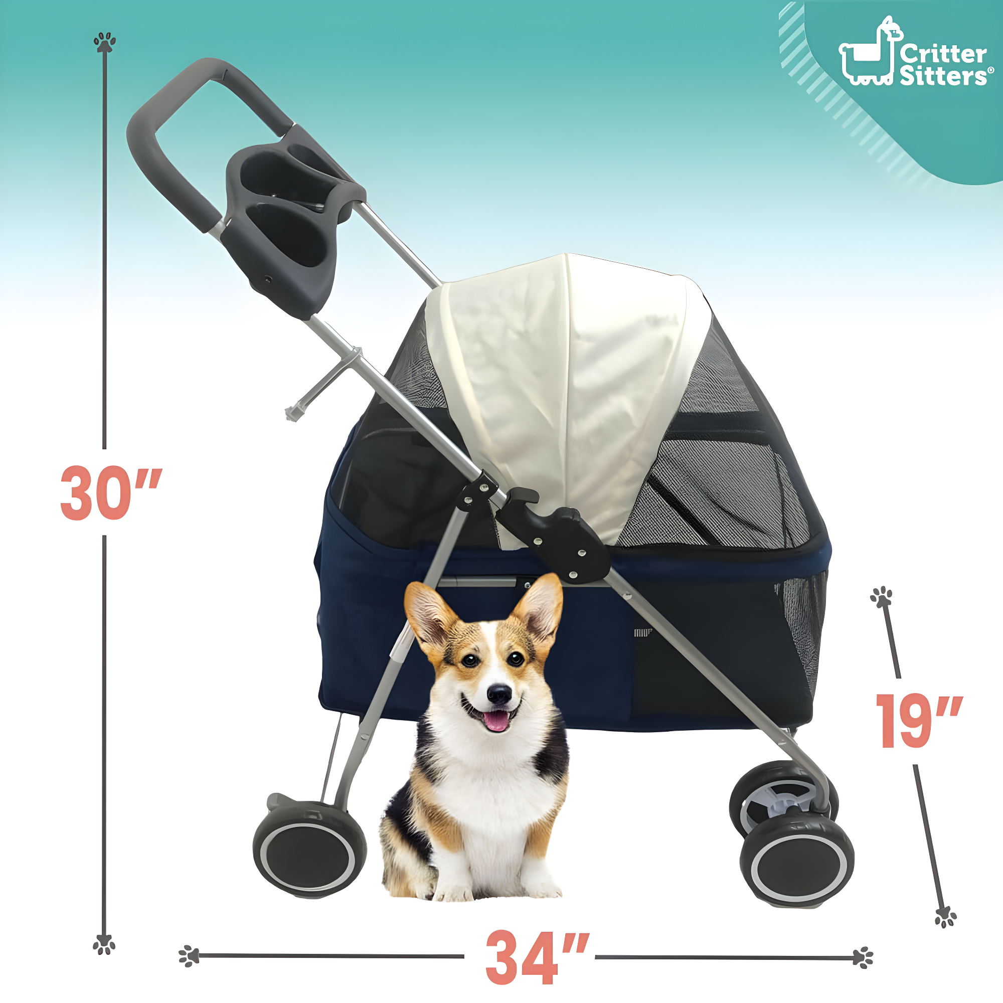 Foldable Pet Jogger Stroller