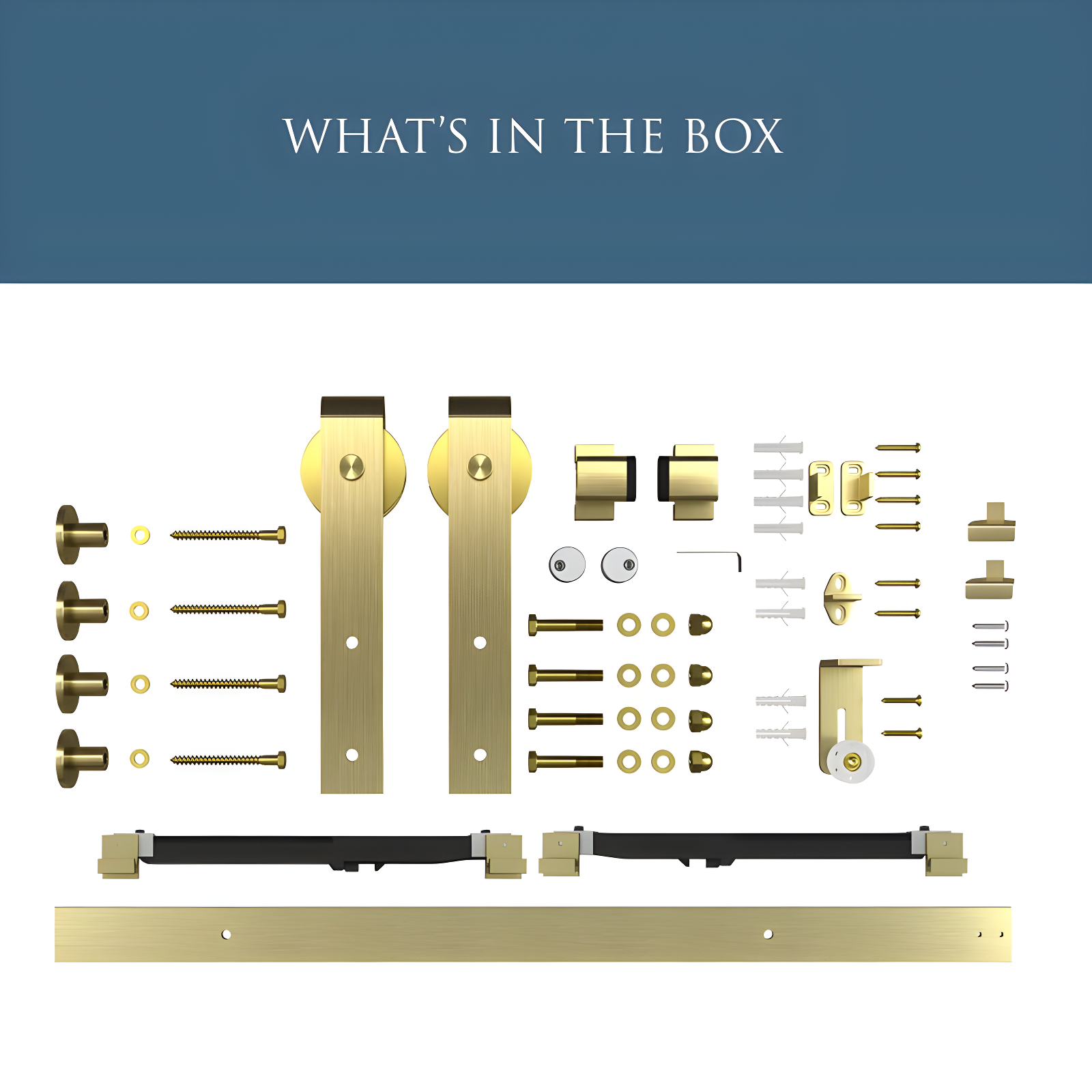 National Hardware 72" Designer Interior Barn Door Kit with Soft Close