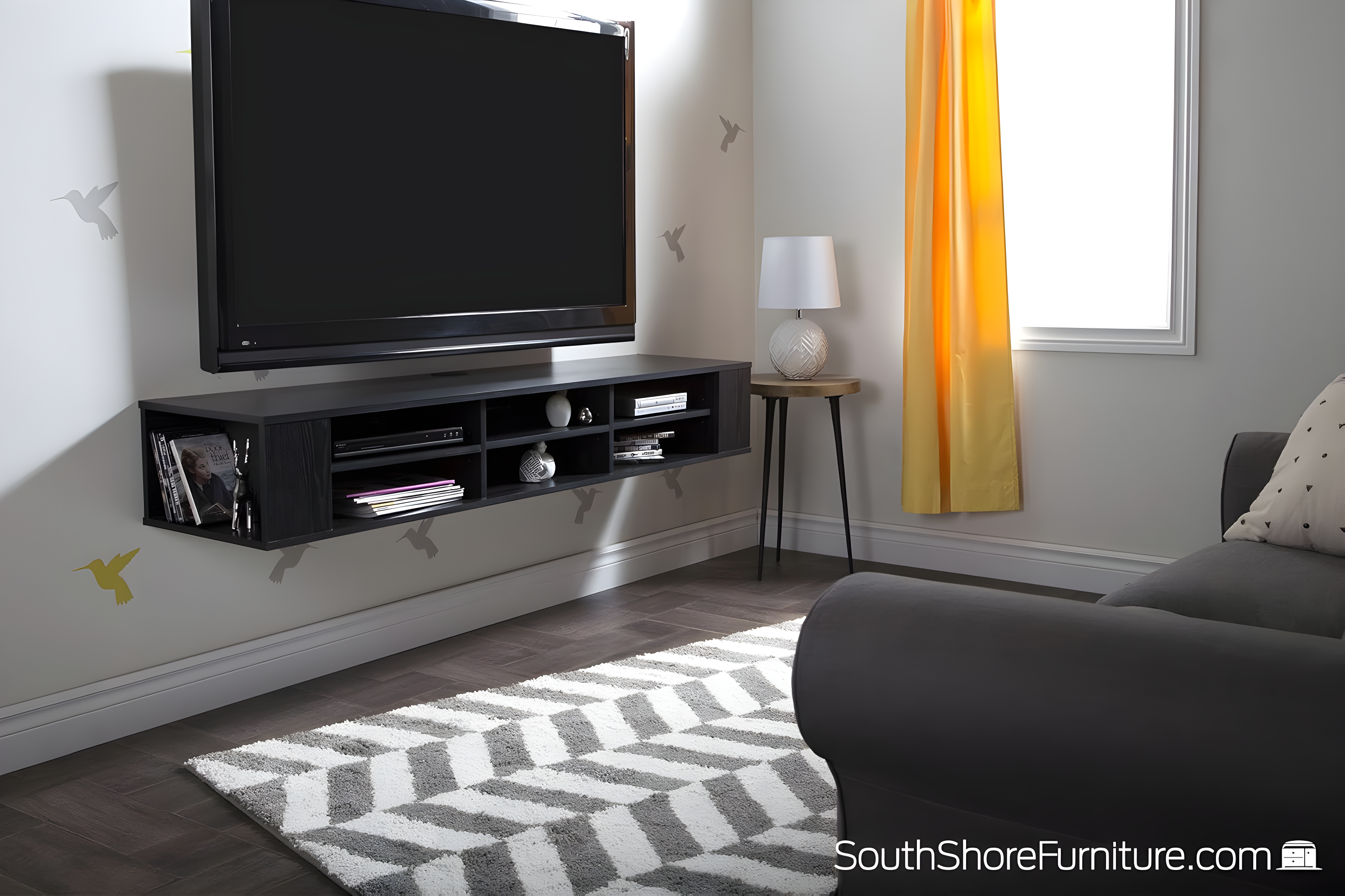 City Life Floating TV Stand for TVs up to 78"