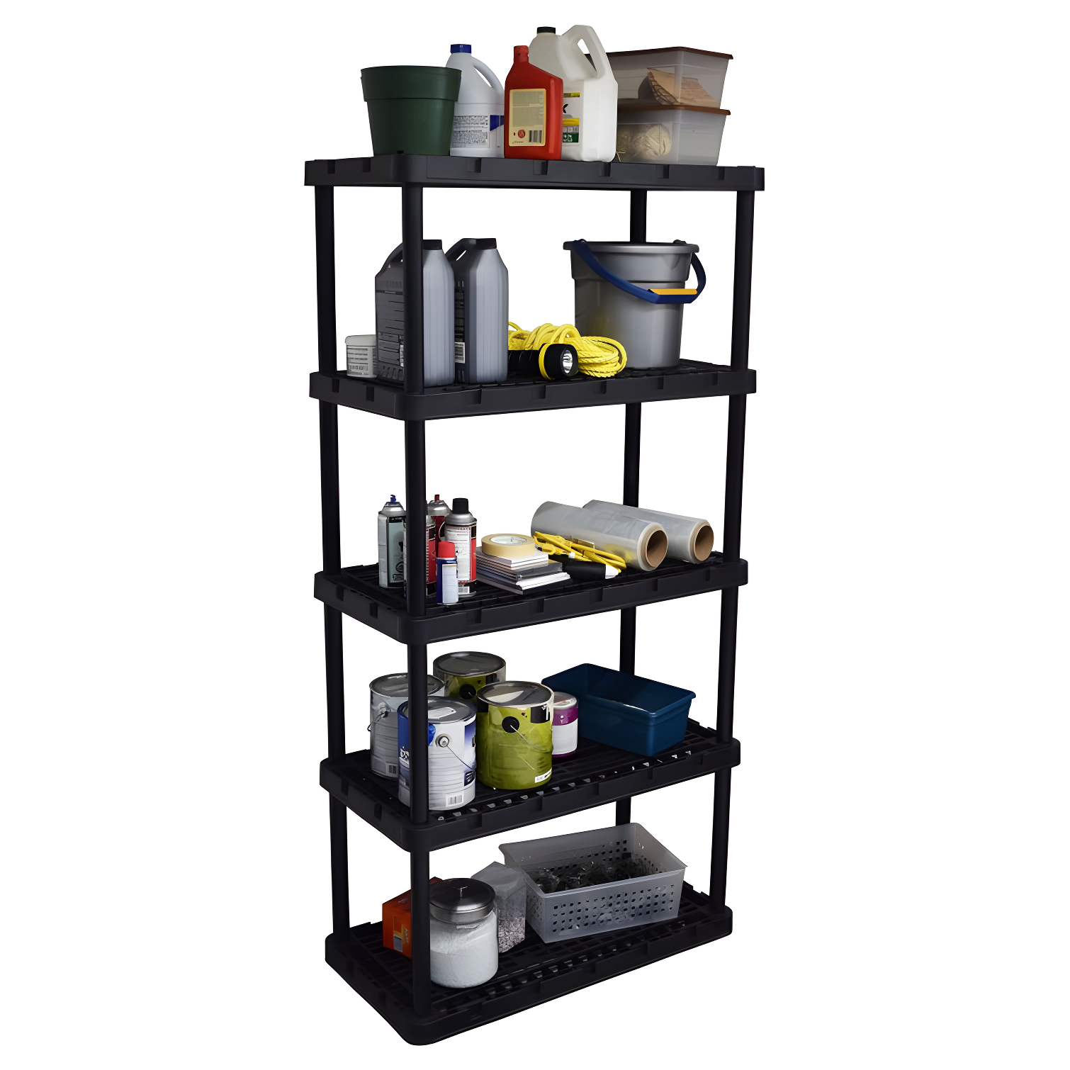 36'' W Plastic Shelving Unit