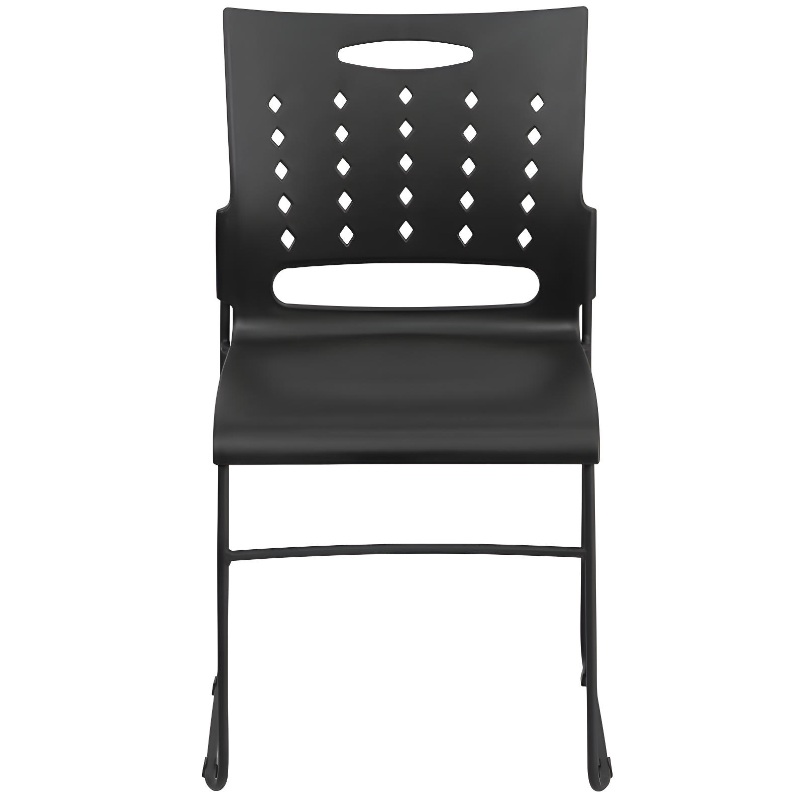 881 lb. Capacity Sled Base Stack Chair with Carry Handle and Air-Vent Back