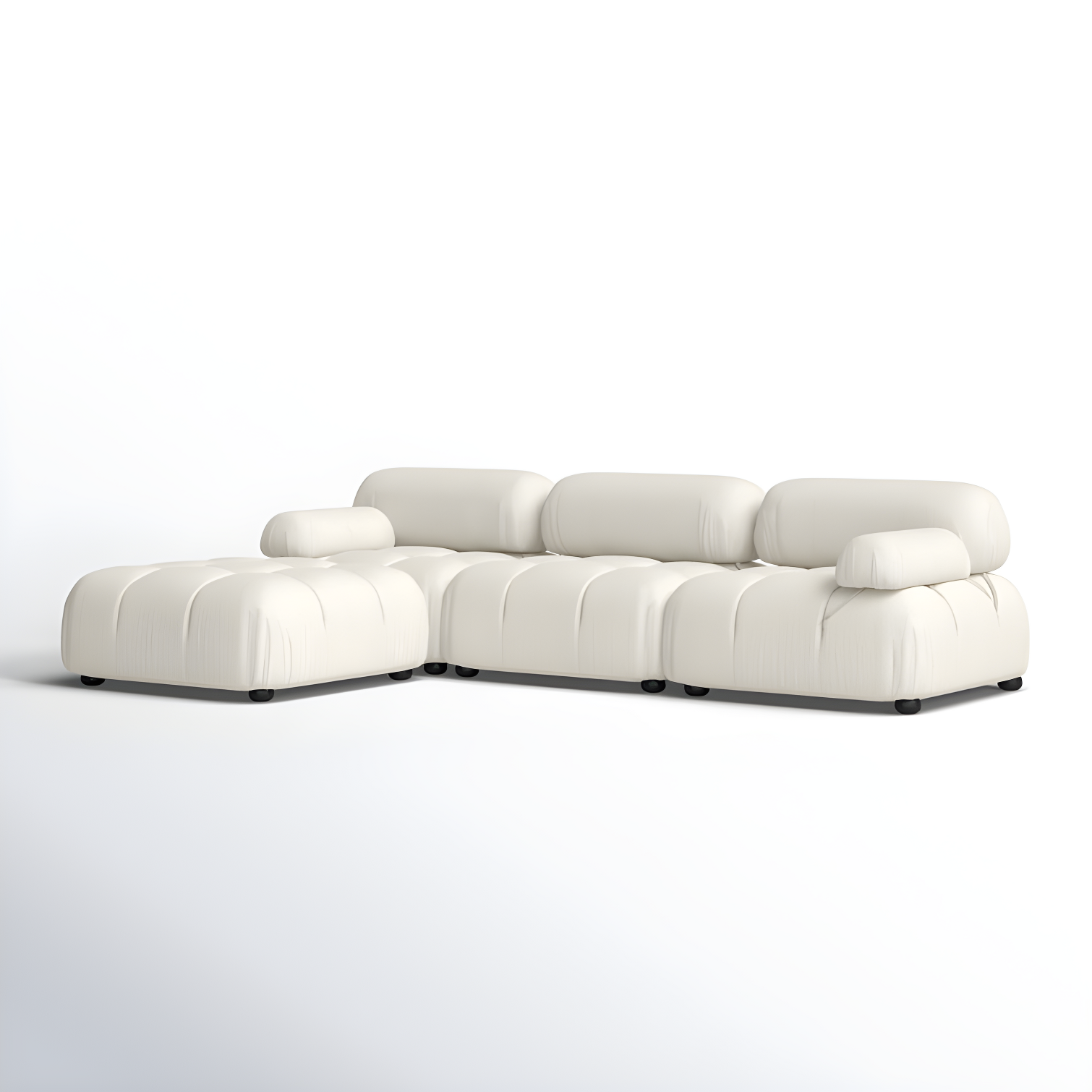 Sigma 4 - Piece Modular Upholstered Reversible L-Sectional