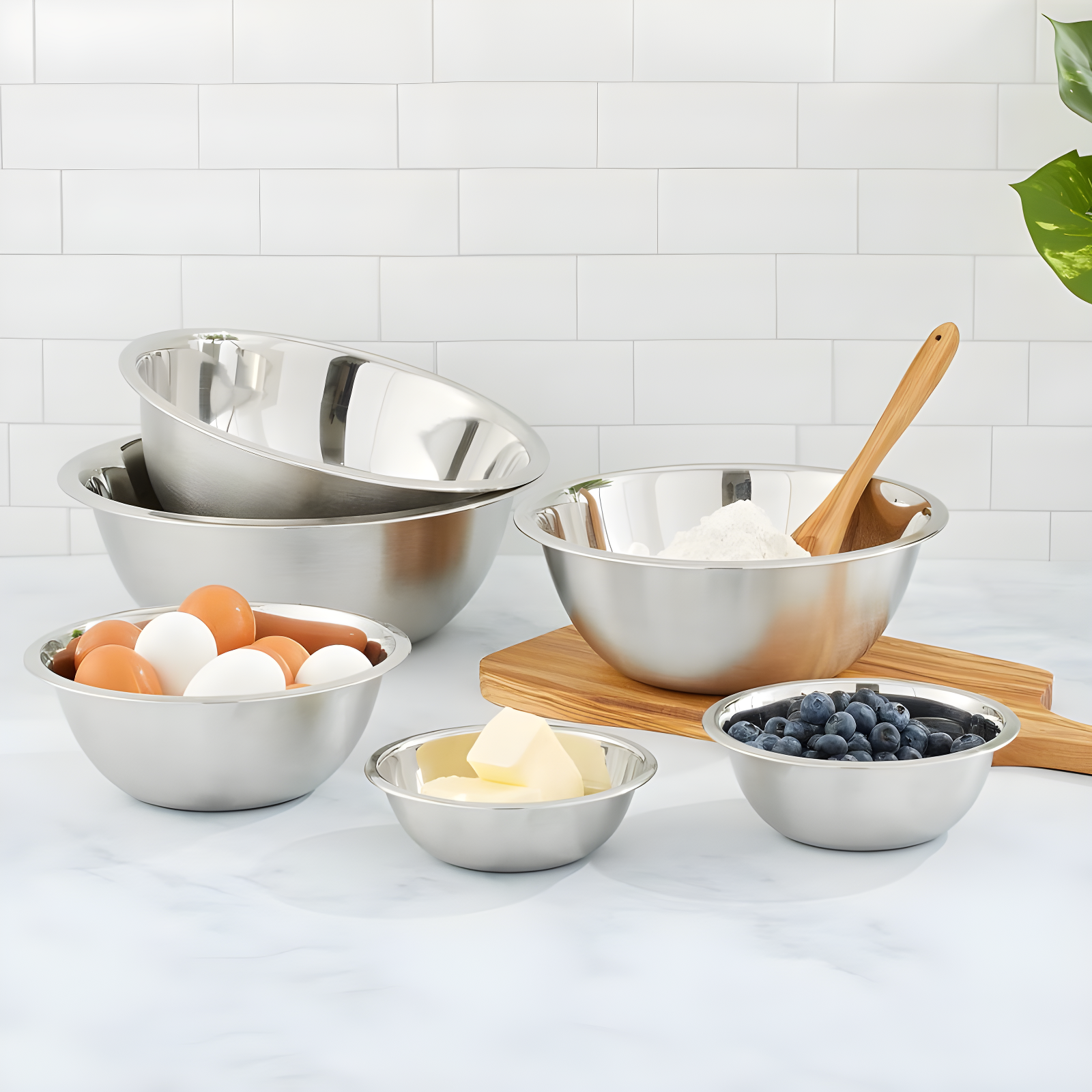 JoyJolt Joyjolt Stainless Steel Mixing Bowl, Set Of 6
