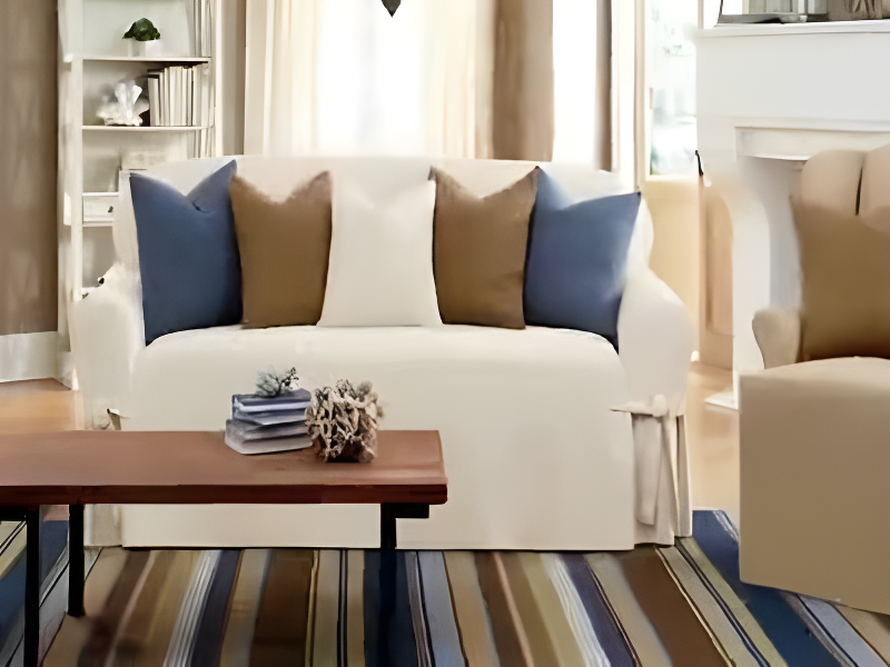 Sure Fit Soft Suede Box Cushion Sofa Slipcover