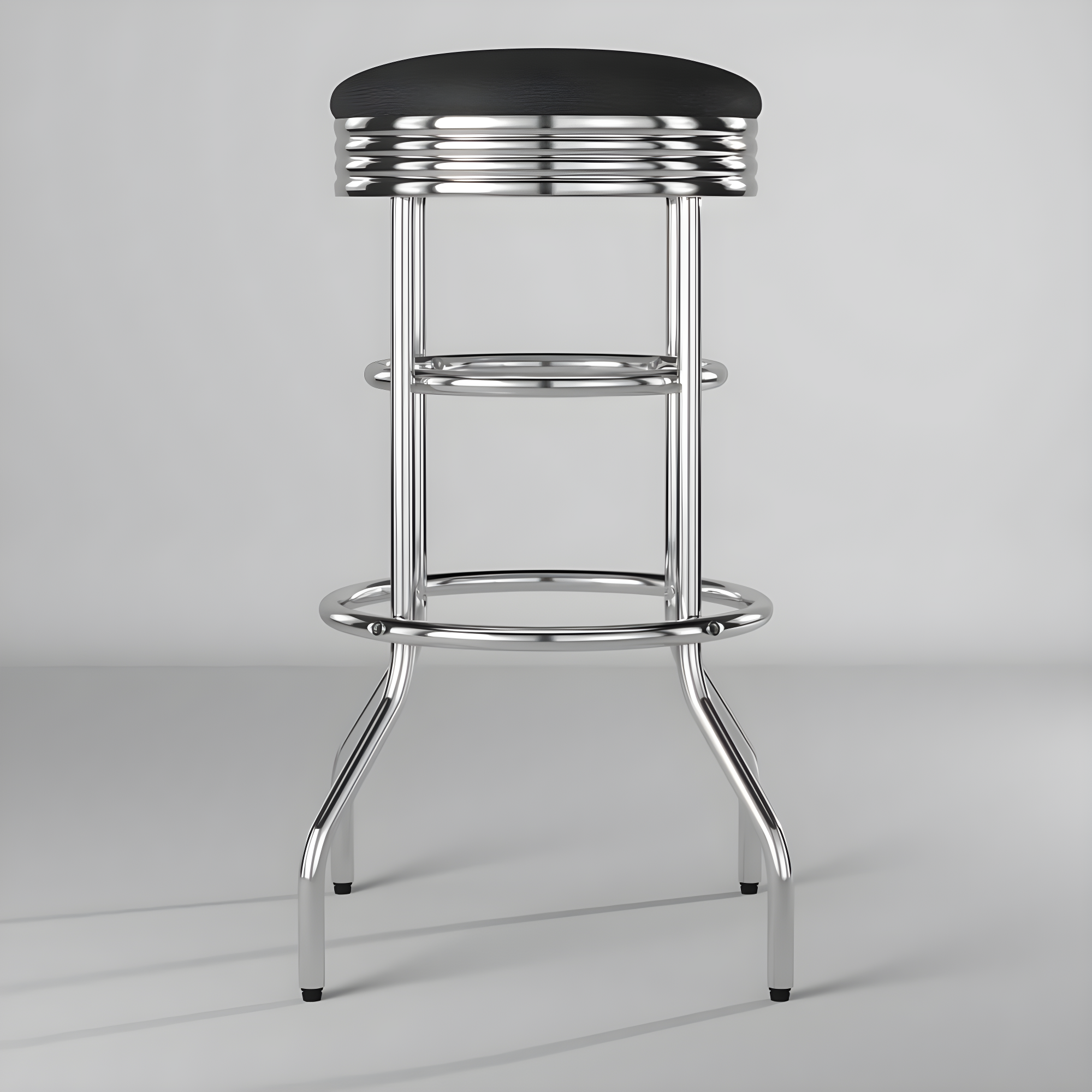 TRINITY 30" Swivel Stool Assembled 2-Pack - Chrome