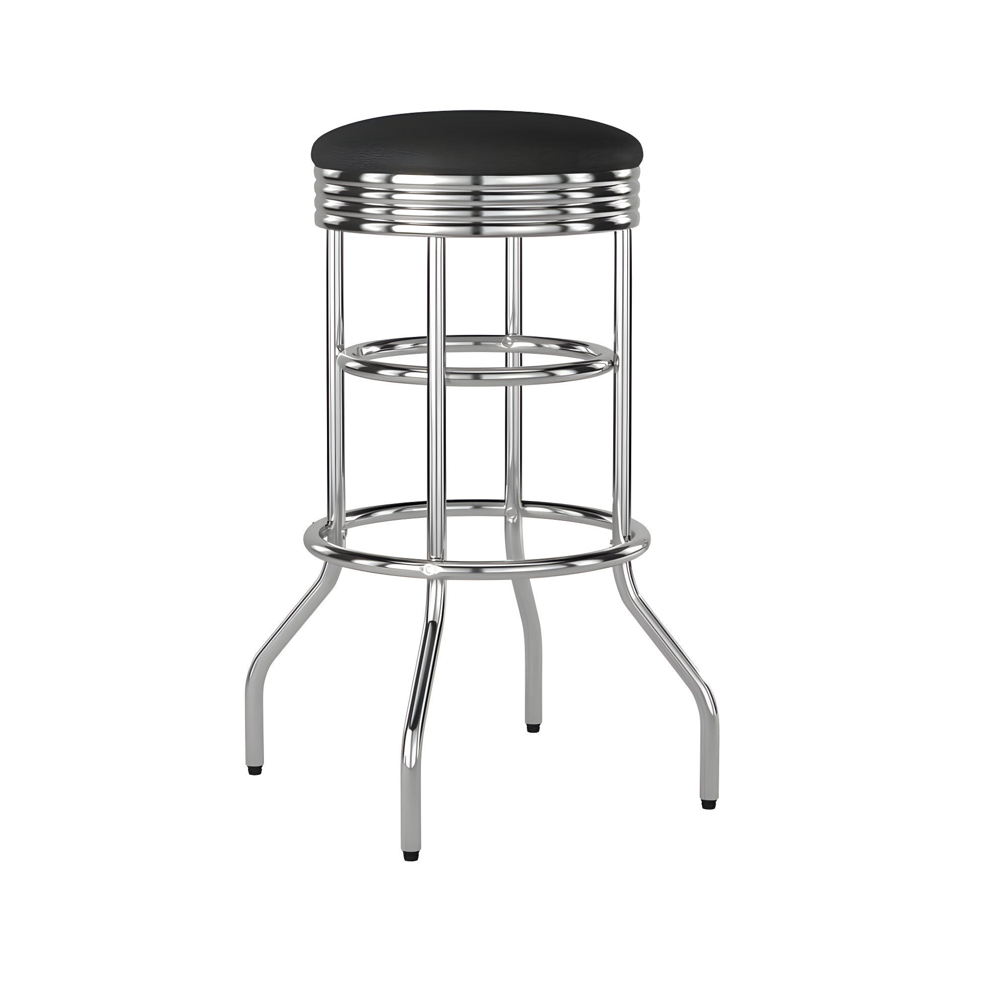 TRINITY 30" Swivel Stool Assembled 2-Pack - Chrome