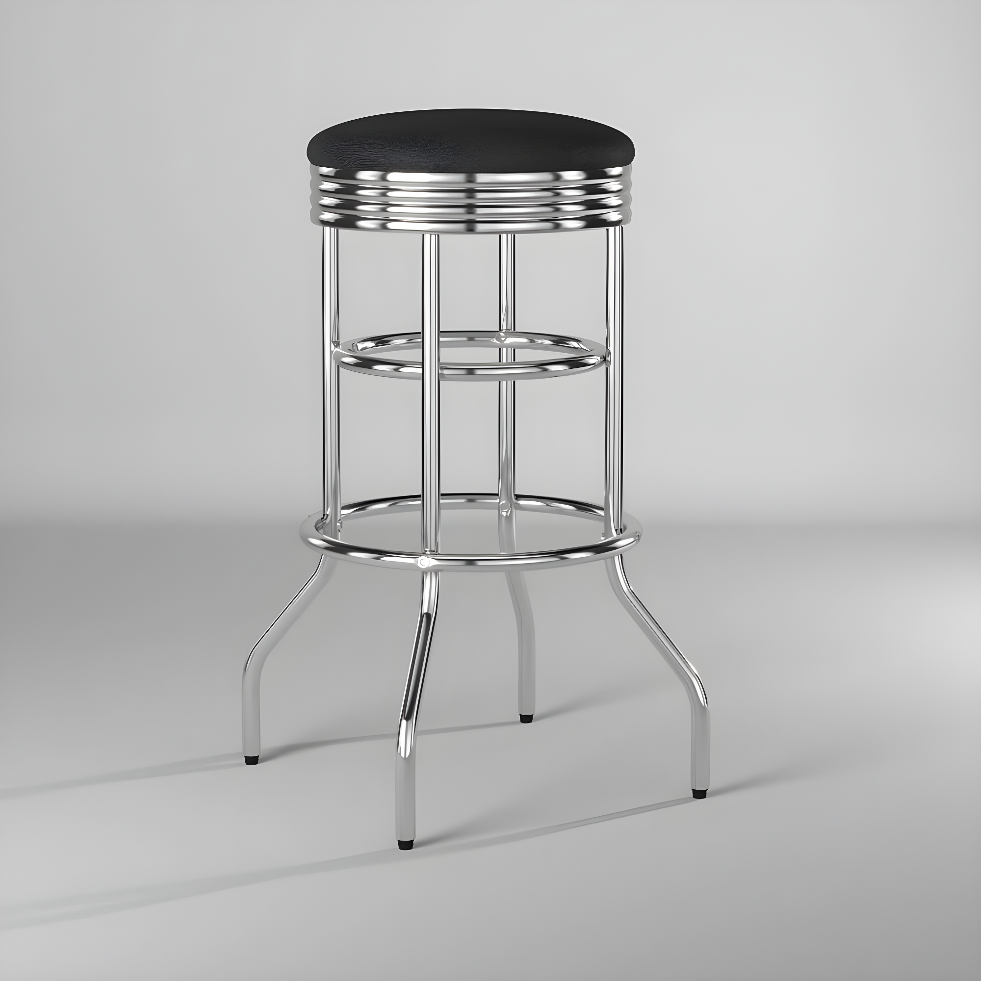 TRINITY 30" Swivel Stool Assembled 2-Pack - Chrome