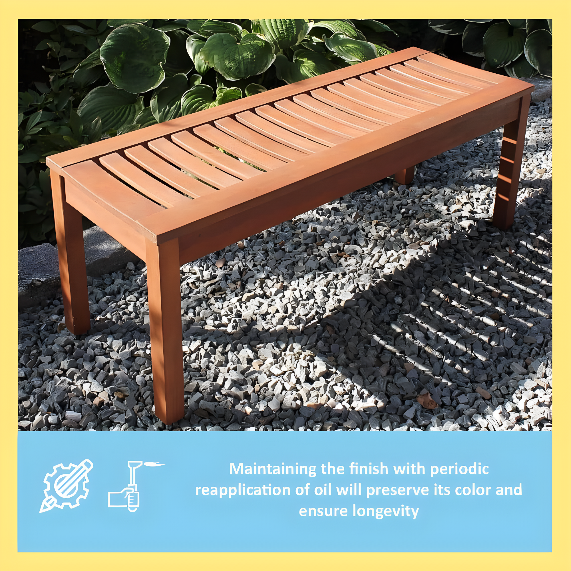 Eucalyptus Outdoor Bench