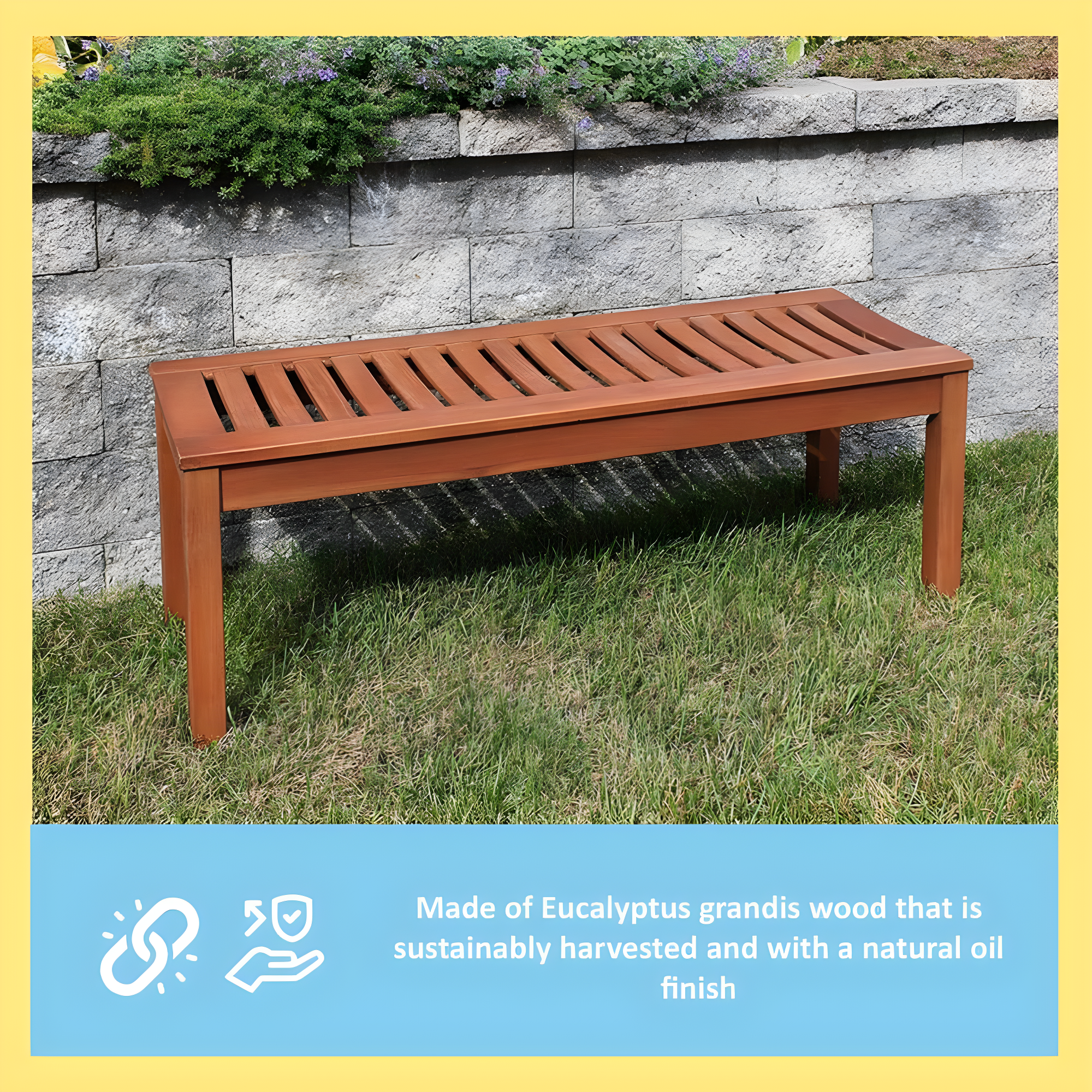 Eucalyptus Outdoor Bench