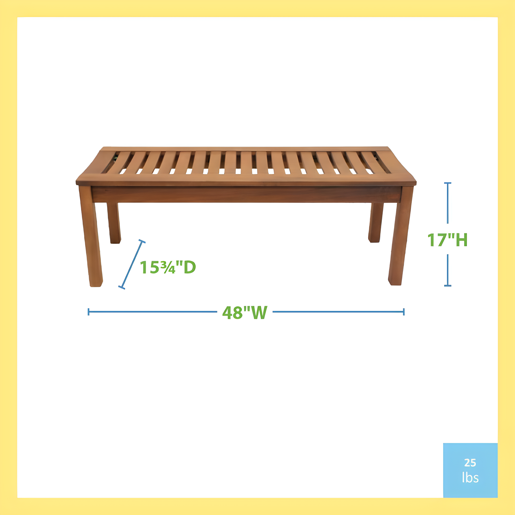 Eucalyptus Outdoor Bench
