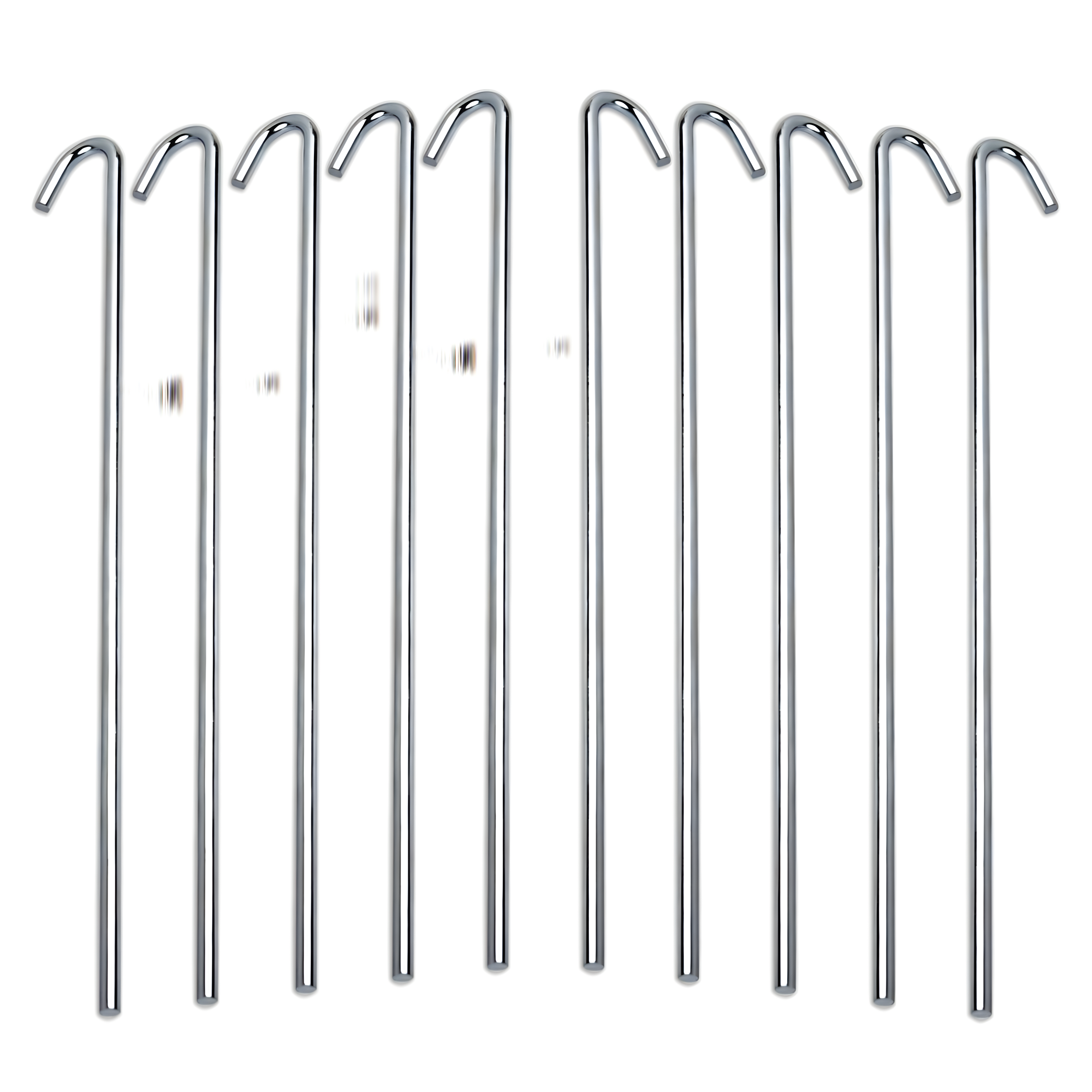 Tent Stakes Heavy Duty Metal, Galvanized Rust-Free Yard Stakes, Garden Edging Fence Hook | Tent Stakes Metal for Outdoor Camping, Tent Pegs