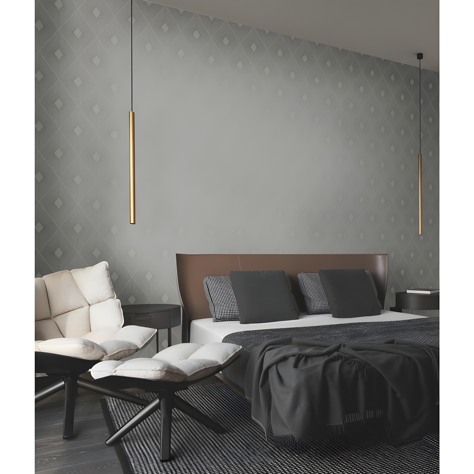 Antonina Vella Modern Metals Modern Geometric Wallpaper