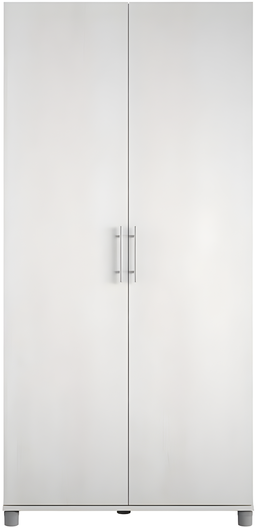 Systembuild Camberly 36" Utility Storage Cabinet, Ivory Oak