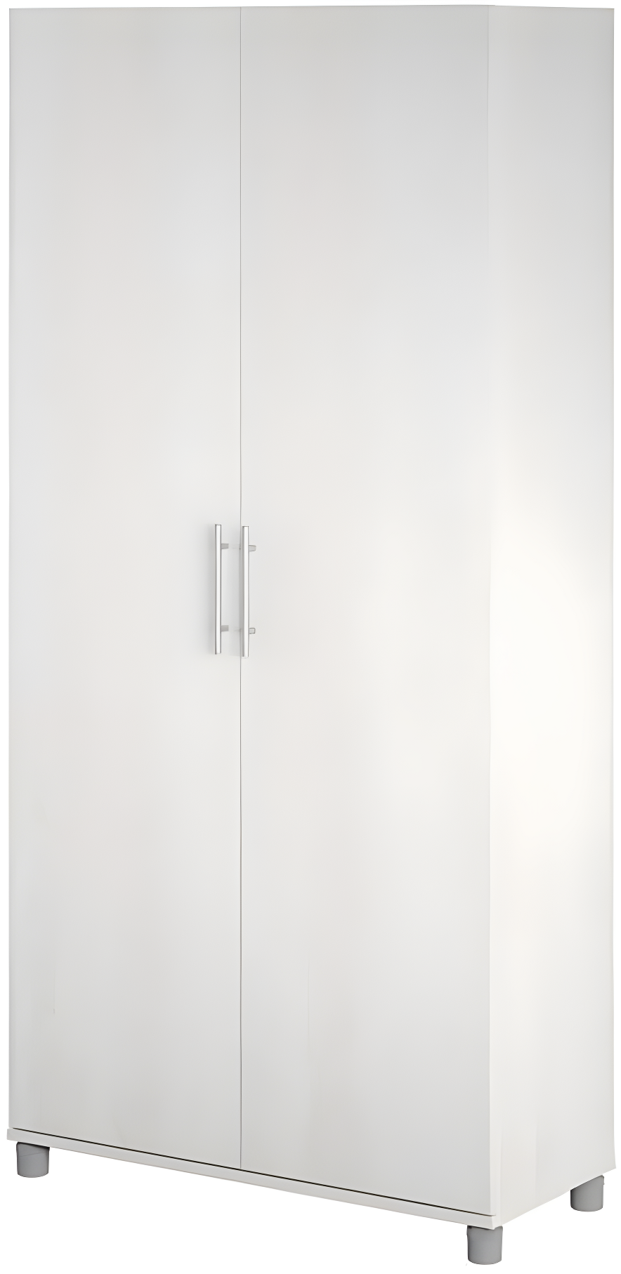 Systembuild Camberly 36" Utility Storage Cabinet, Ivory Oak