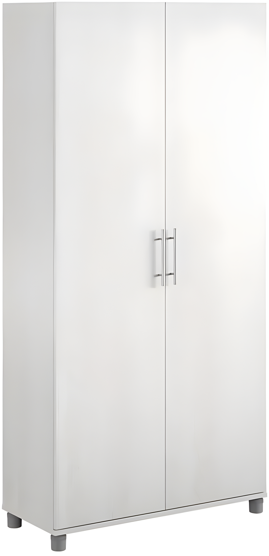 Systembuild Camberly 36" Utility Storage Cabinet, Ivory Oak