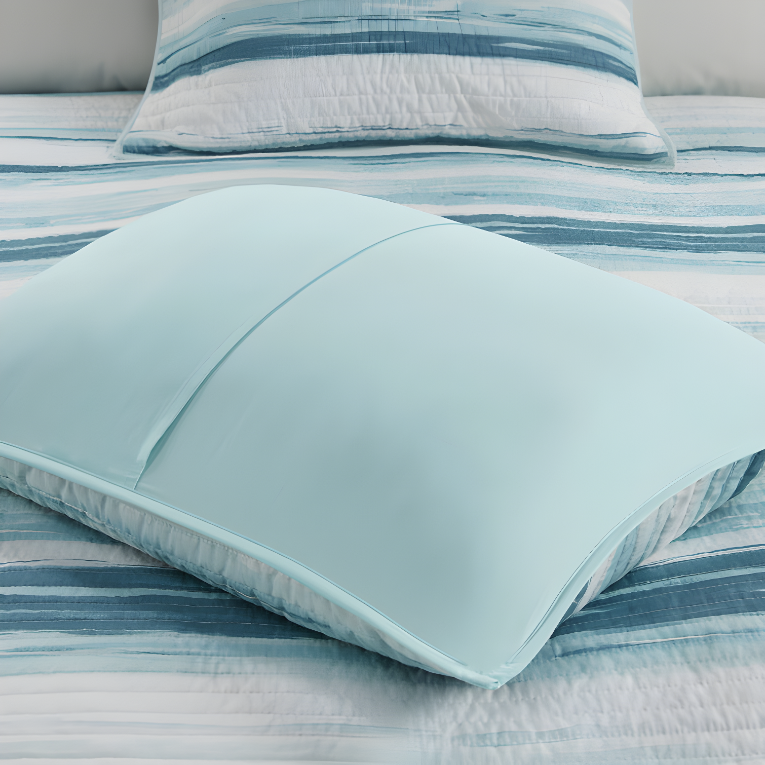 Madison Park Marina 6 Piece Printed Quilt Set with Throw Pillows