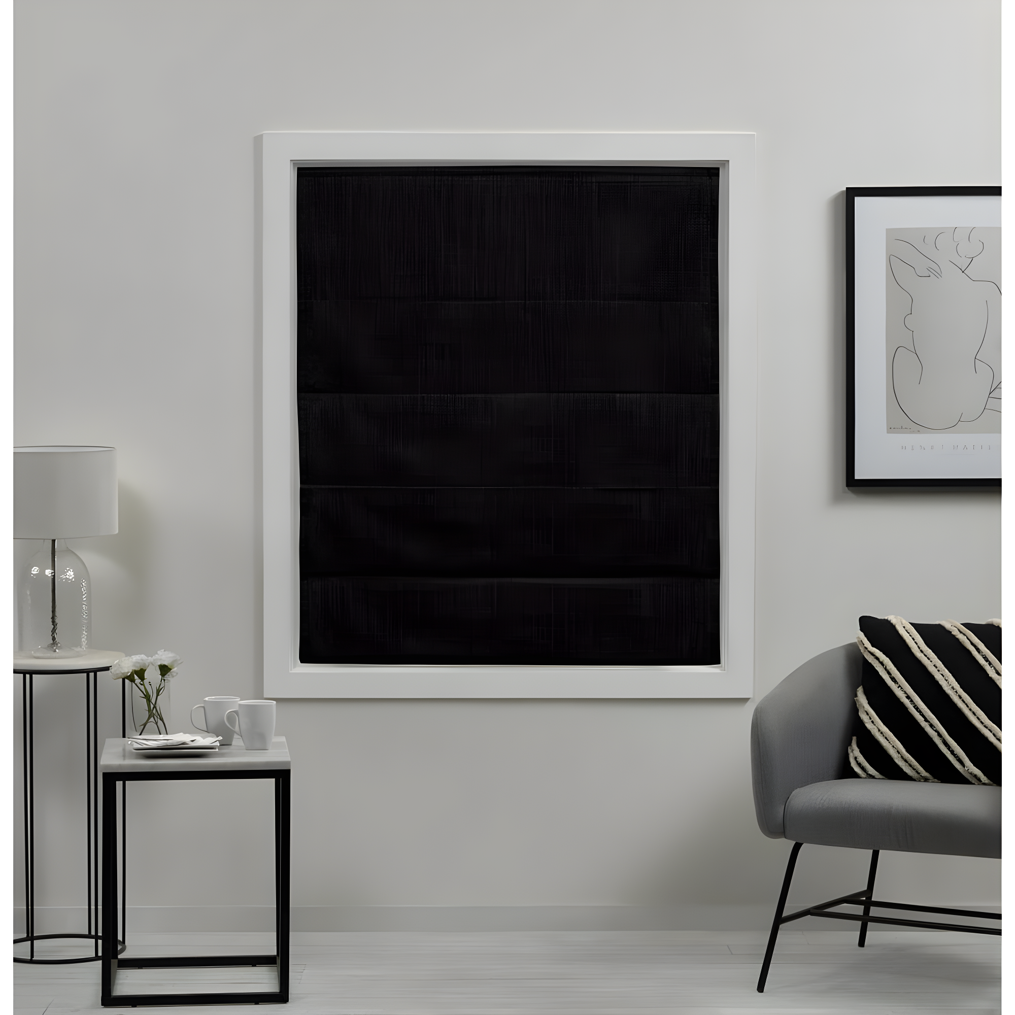 Amalgamated Textiles Exclusive Home Acadia 100% Blackout Roman Shade