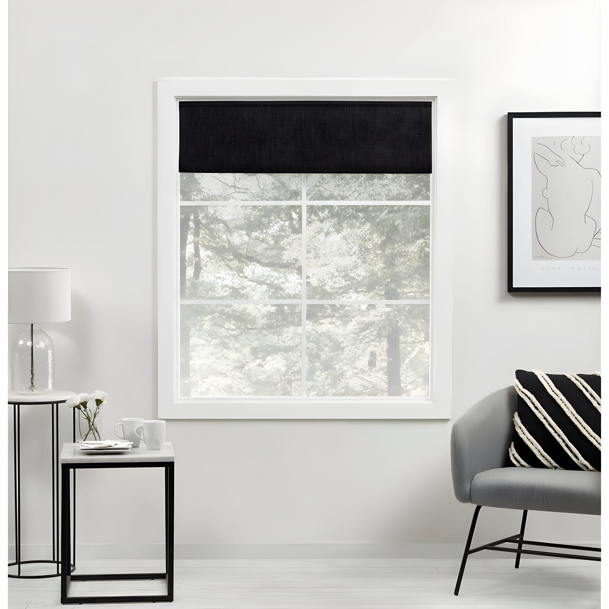 Amalgamated Textiles Exclusive Home Acadia 100% Blackout Roman Shade