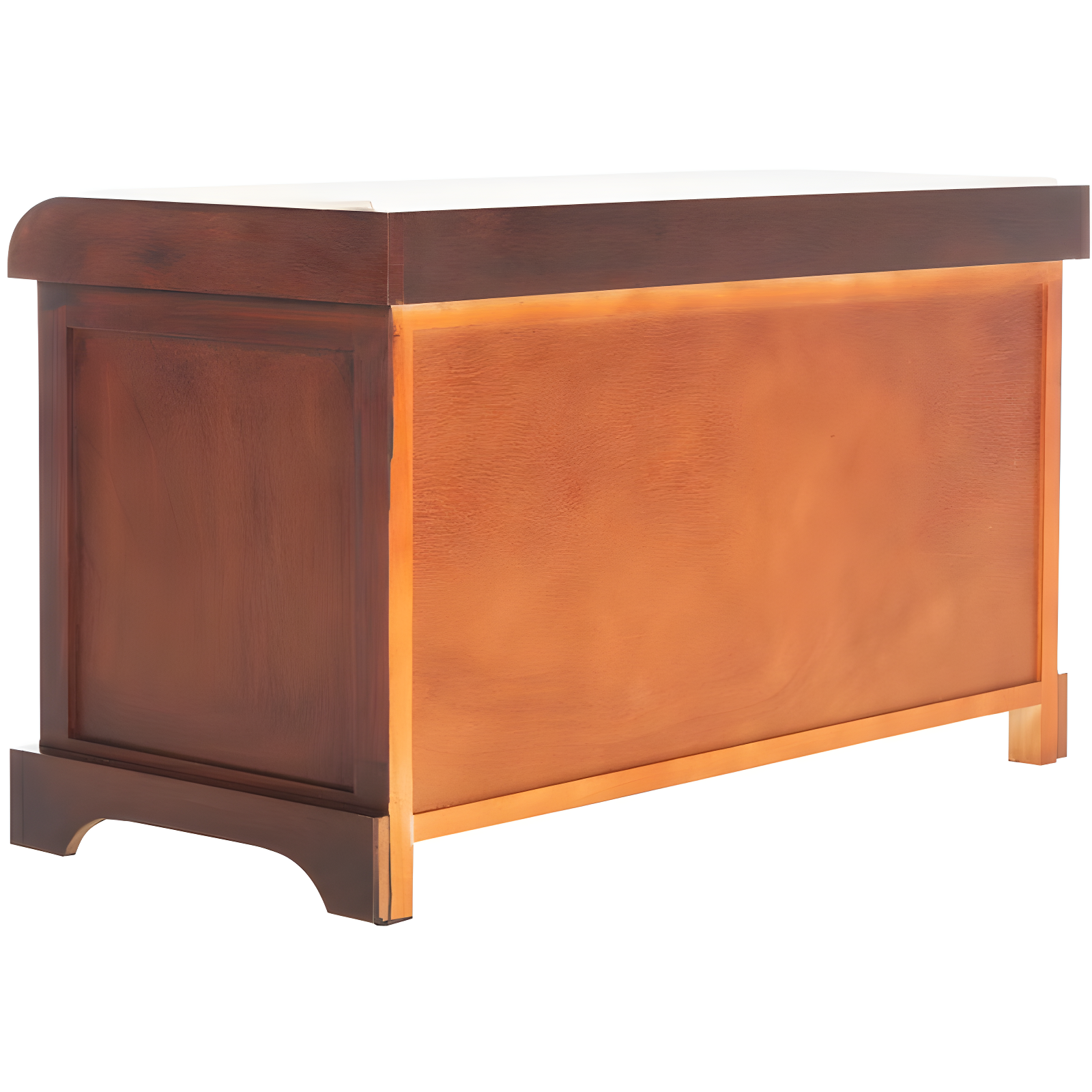 Freddy Wicker Storage Bench - Cherry - Safavieh