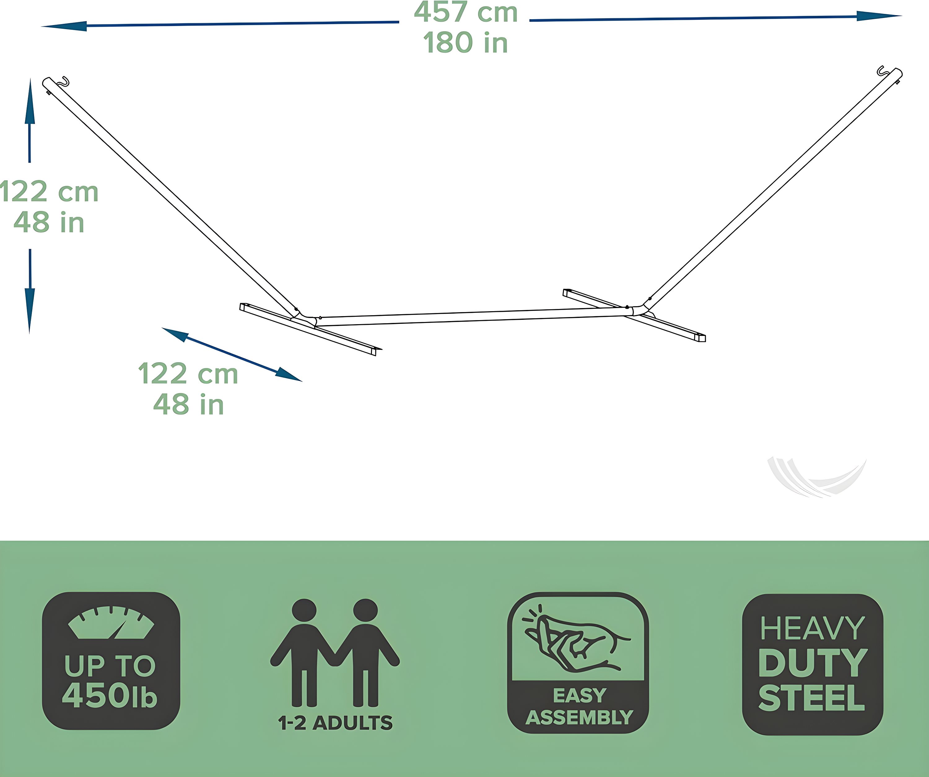 Steel Standard Hammock Stand
