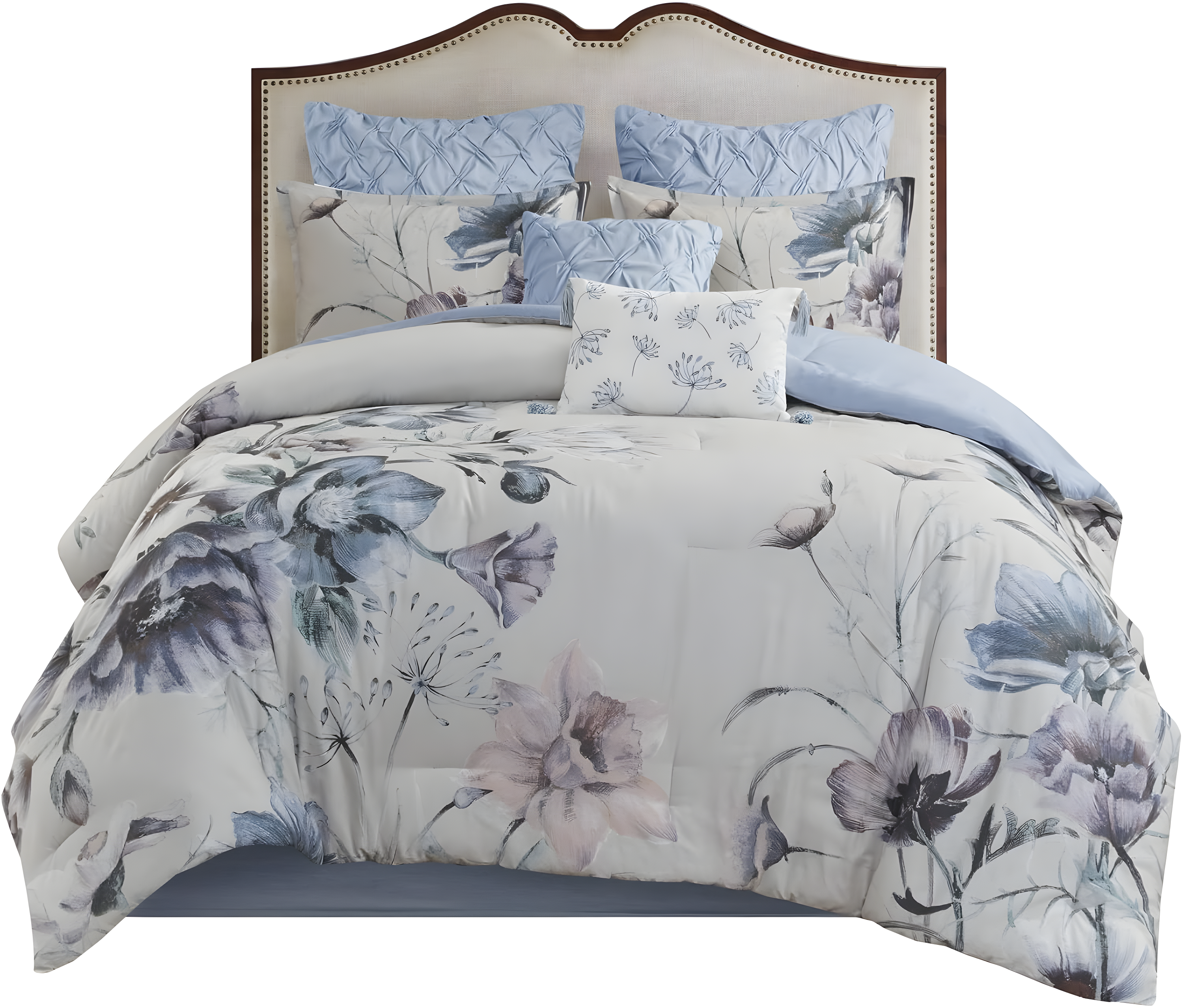 Madison Park Cassandra 8 Piece Cotton Comforter Set