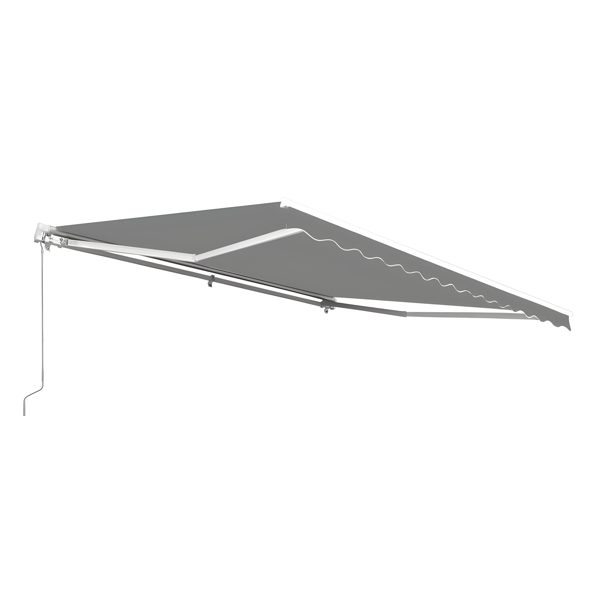 Retractable Patio Awning - White Frame