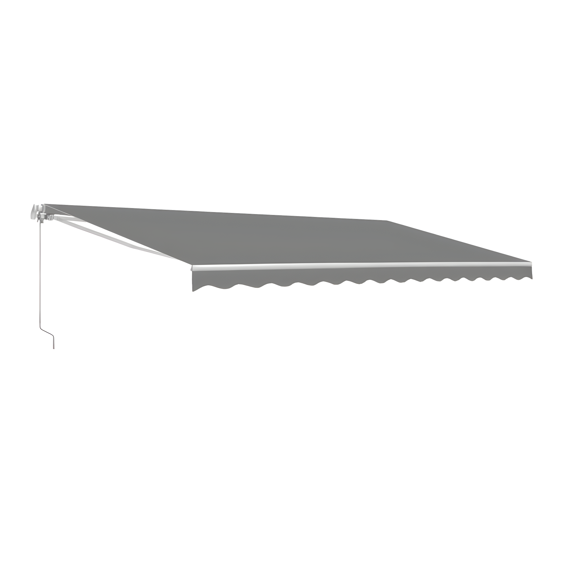Retractable Patio Awning - White Frame