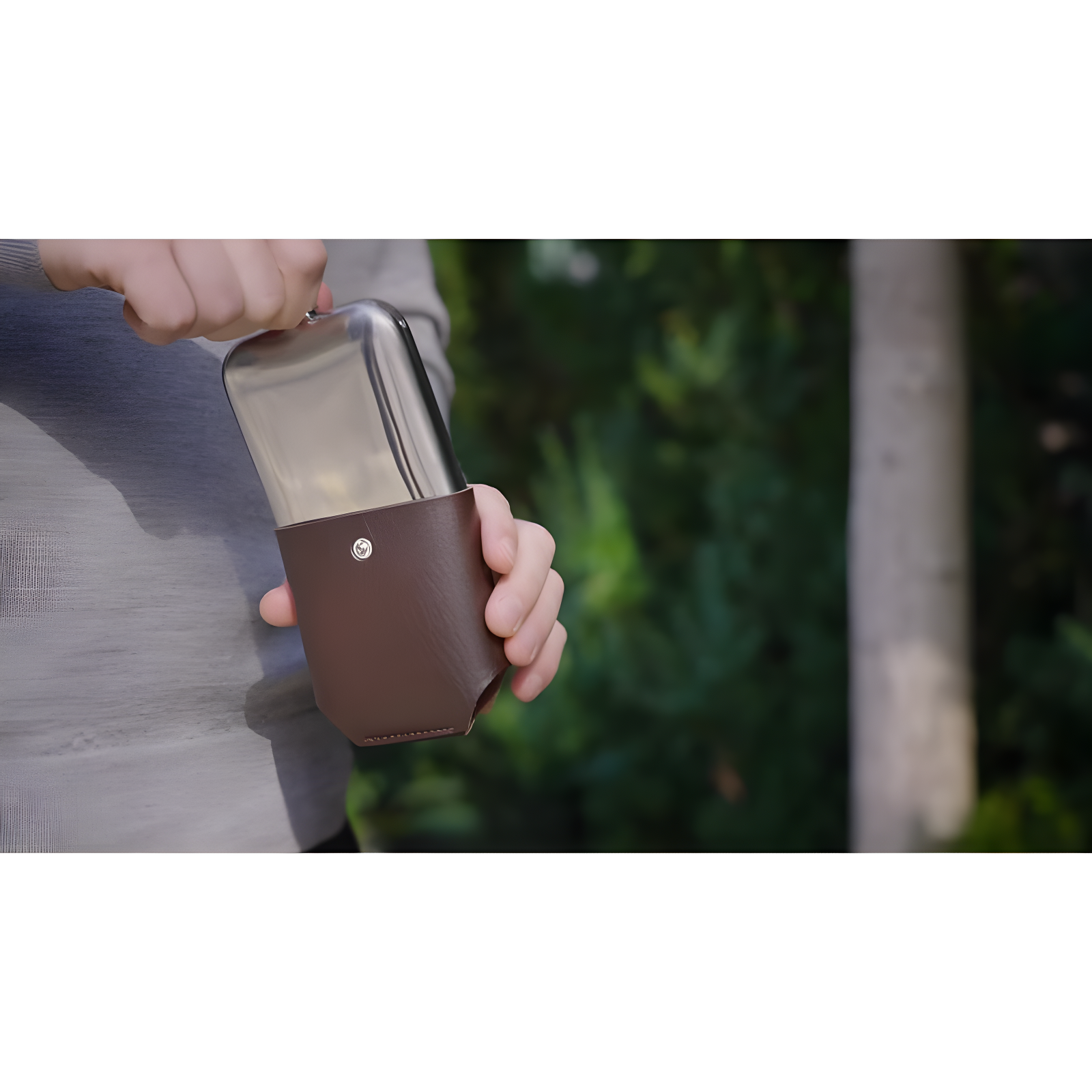 Viski Admiral Stainless Steel Flask and Traveling Case