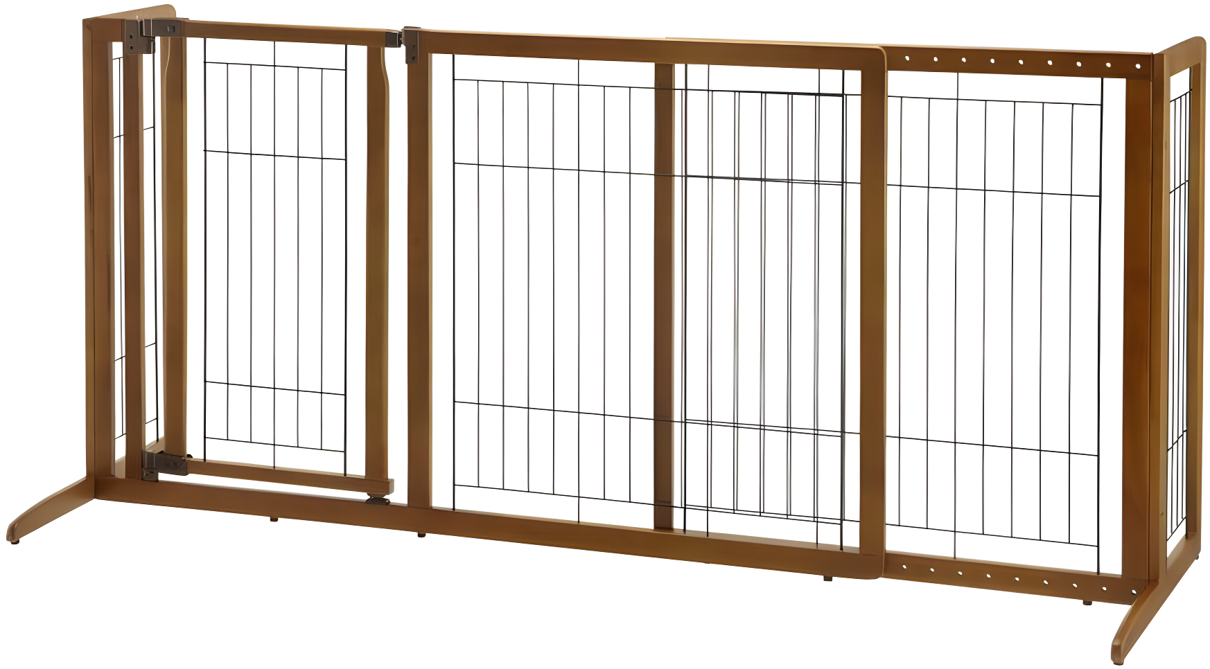Wood Free Standing Pet Gate