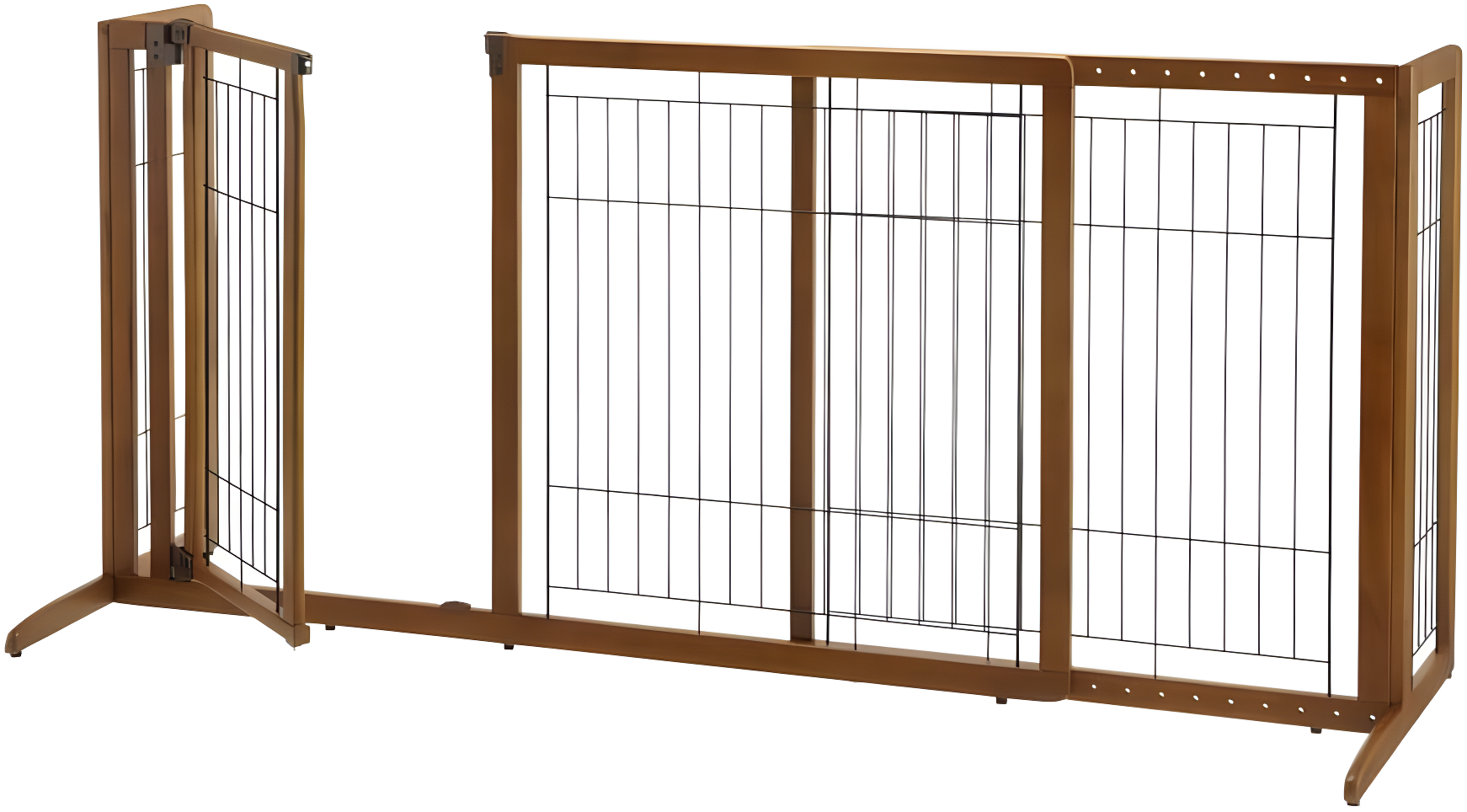 Wood Free Standing Pet Gate