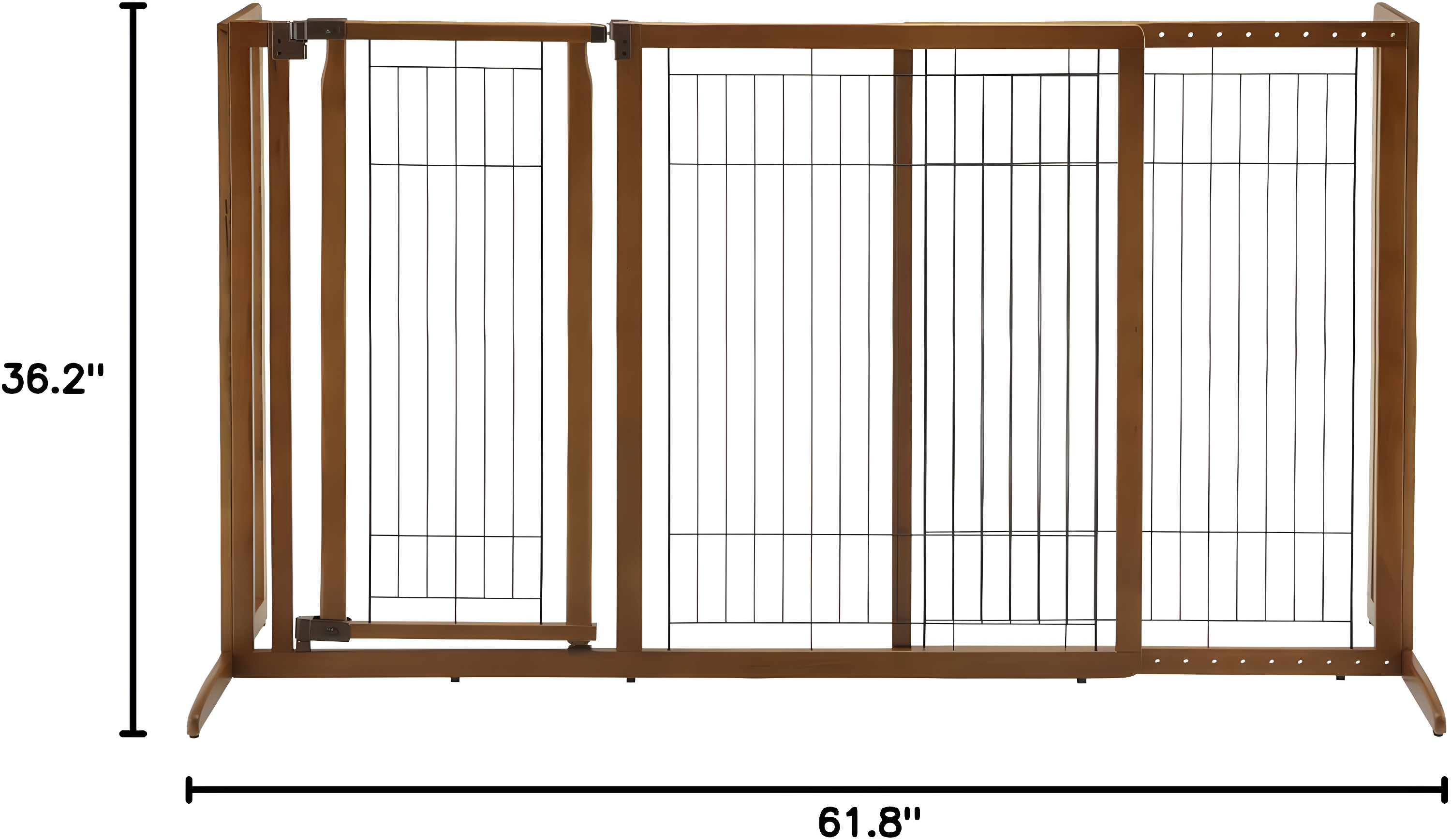 Wood Free Standing Pet Gate