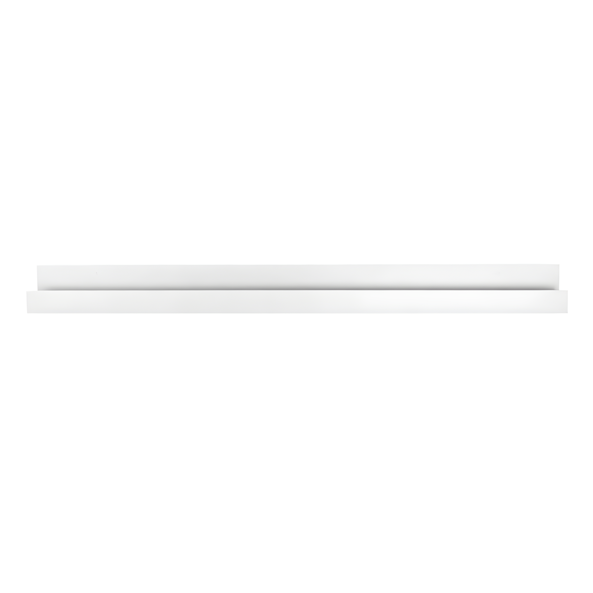 Kate & Laurel All Things Decor 3" x 42" Levie Wooden Picture Ledge Wall Shelf White: No Assembly, Wood Frame, Decorative Storage