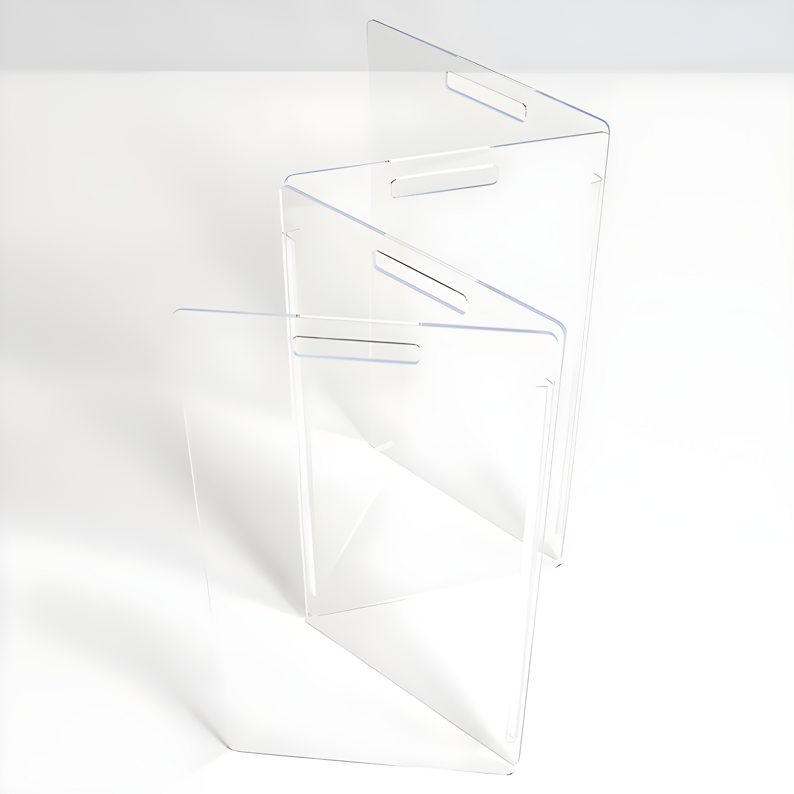 Hiddin Low Clear Freestanding Zig Zag Pet Gate