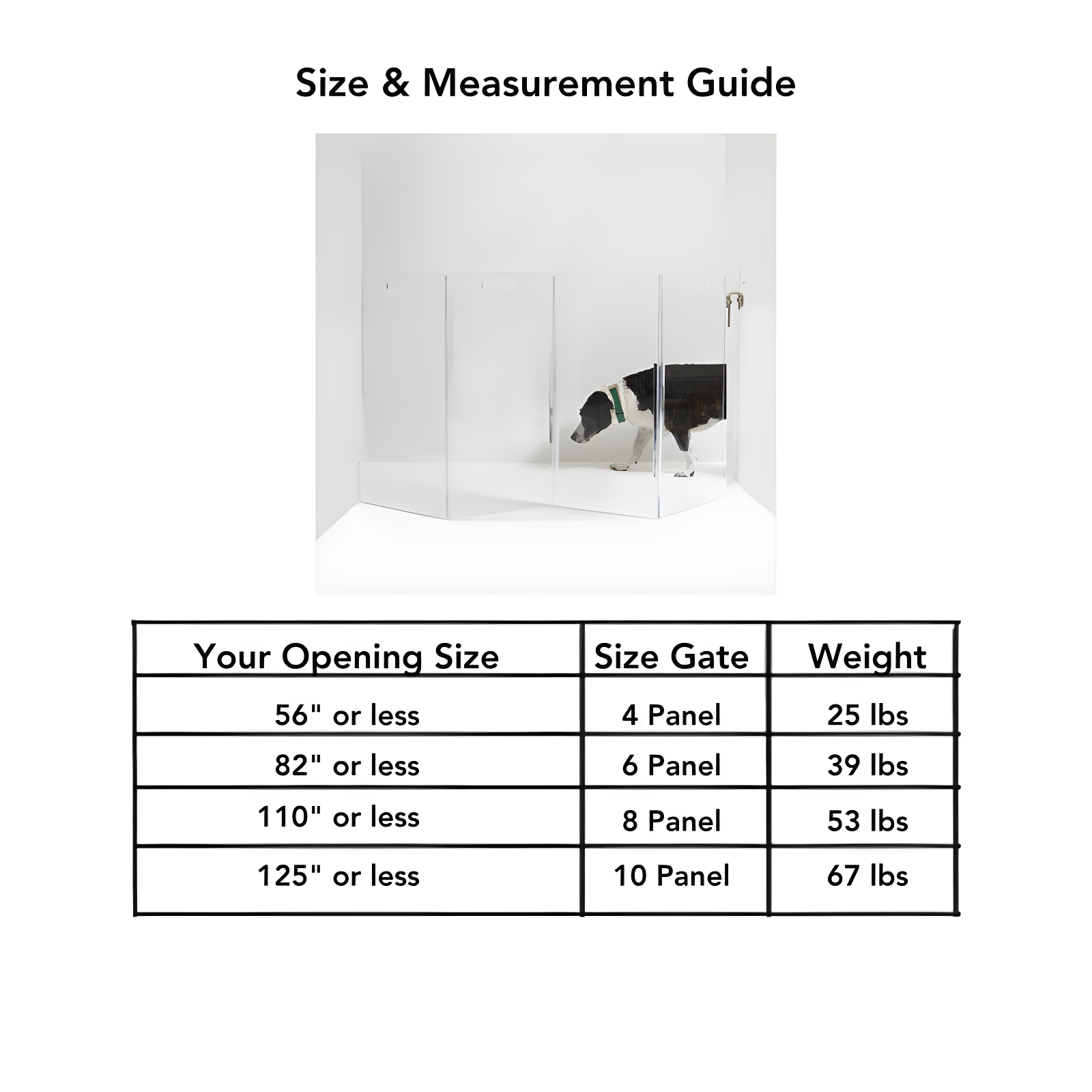 Hiddin Low Clear Freestanding Zig Zag Pet Gate